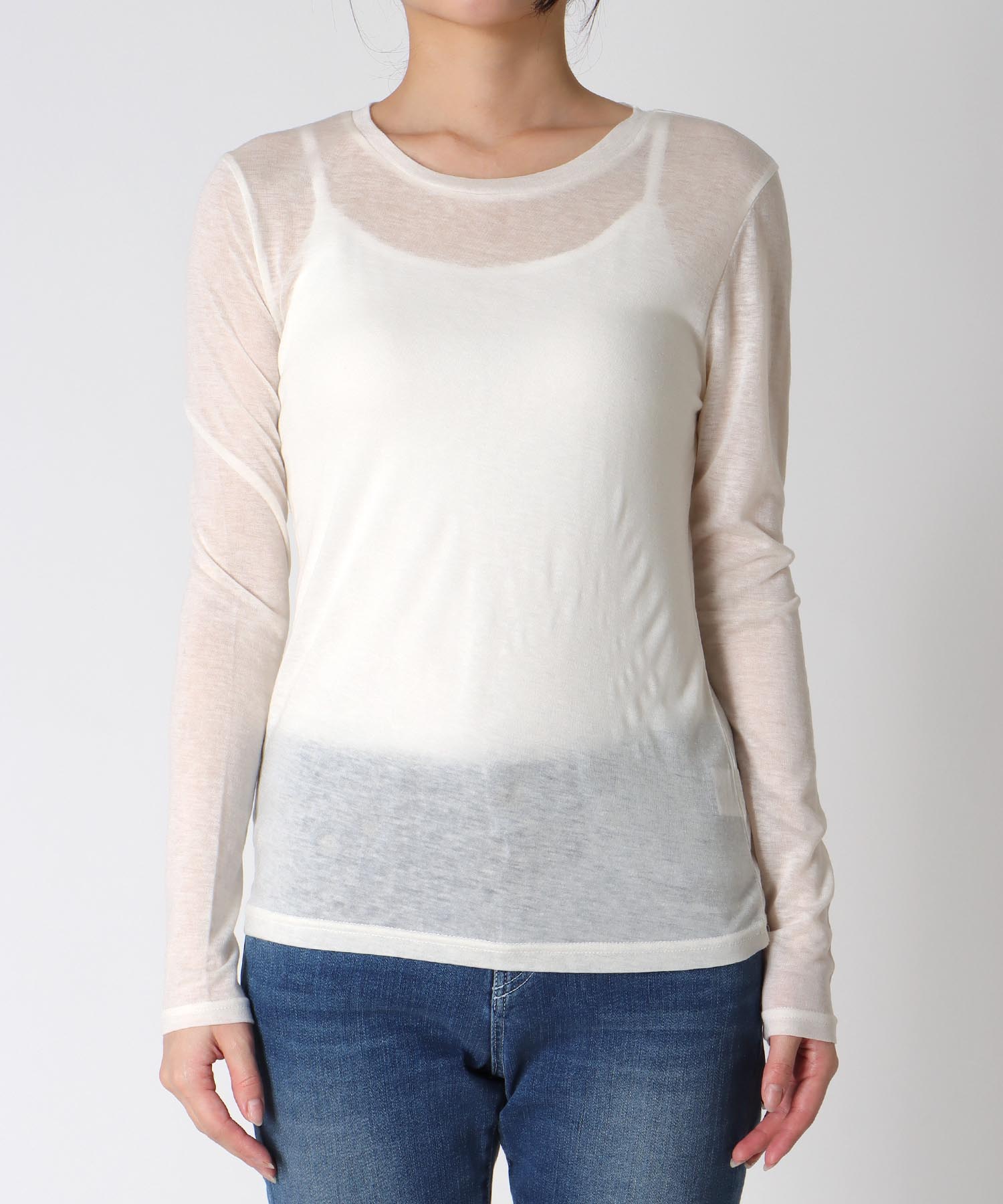 シンプルシアーカットプルオーバー