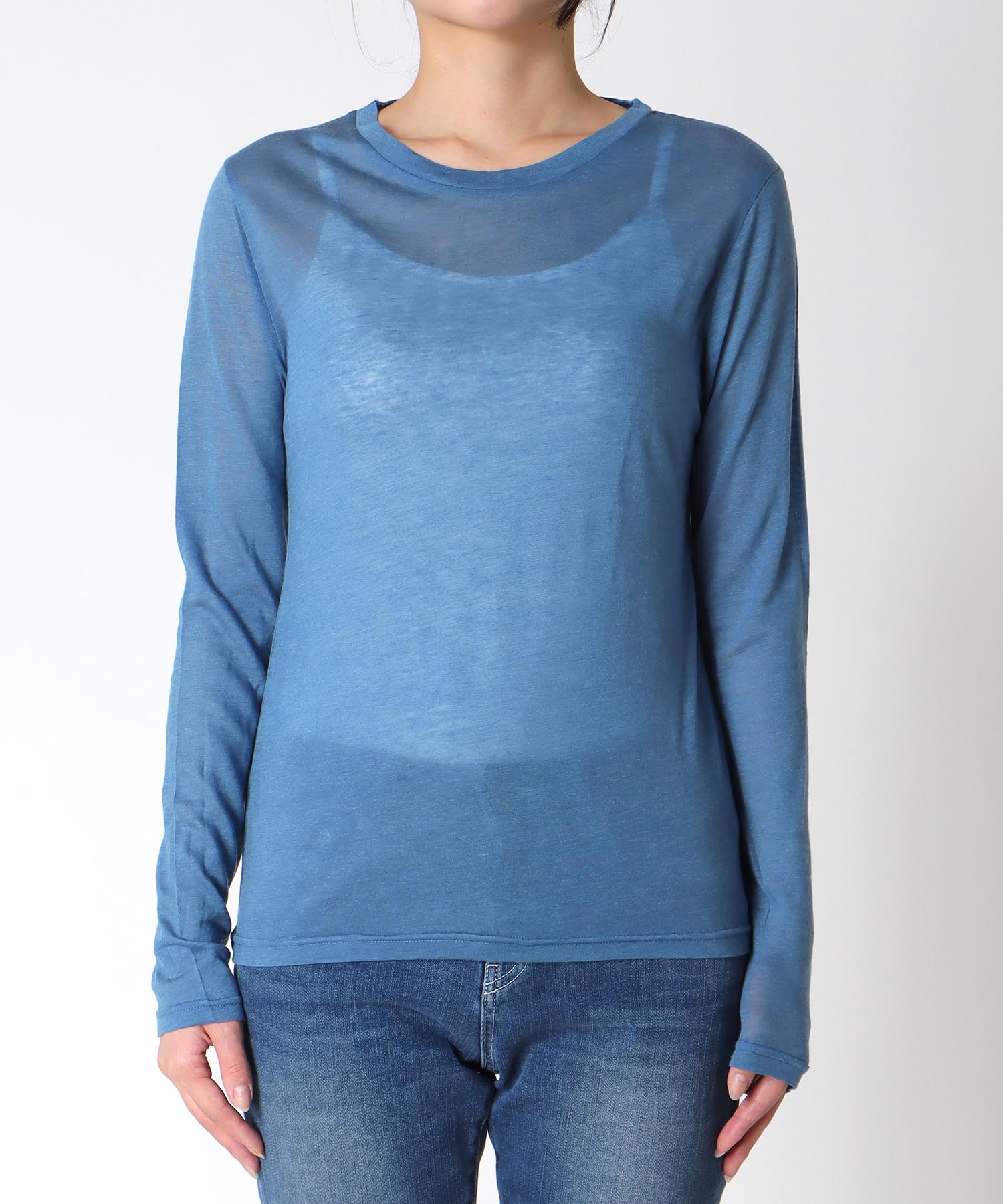 シンプルシアーカットプルオーバー