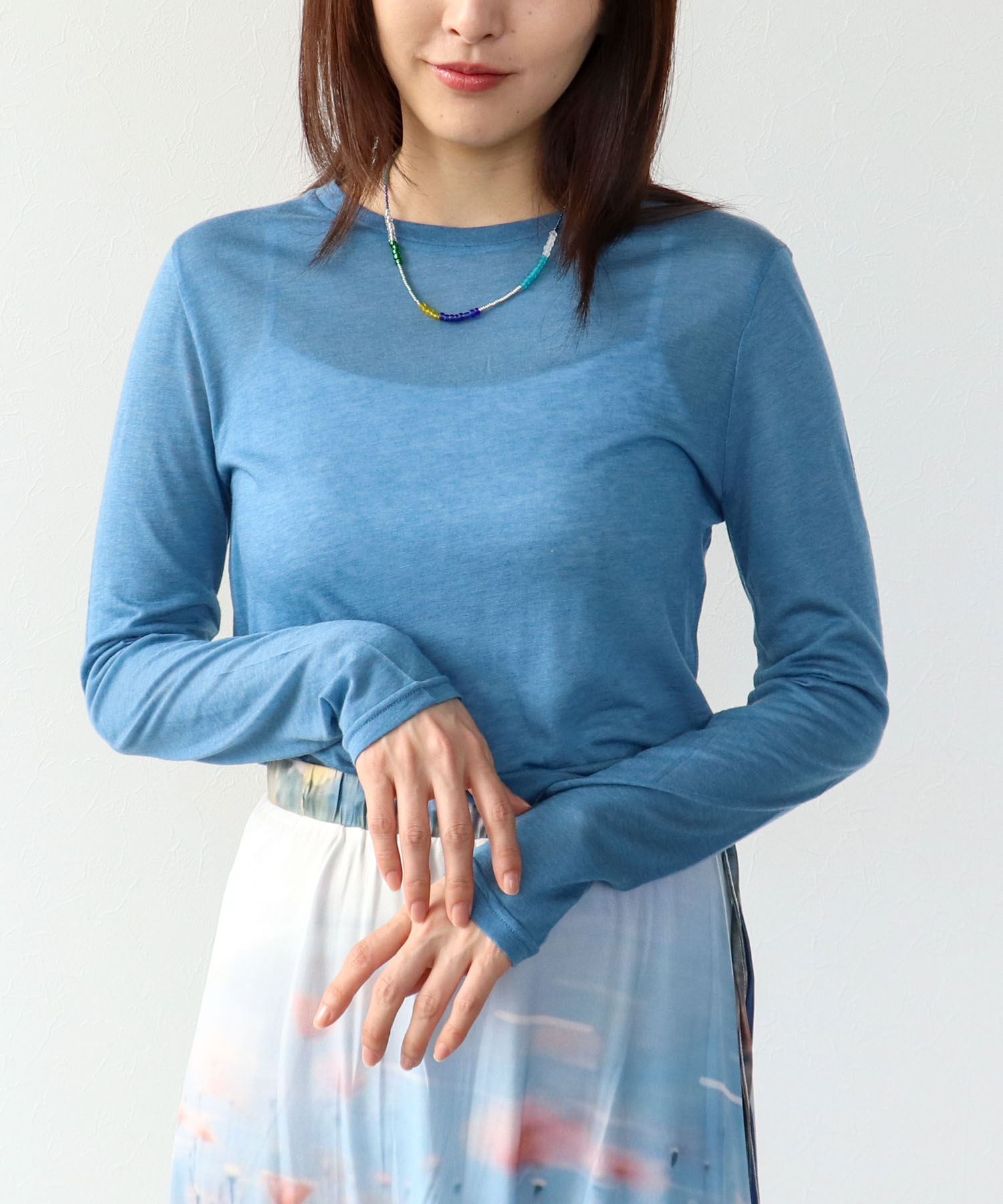 シンプルシアーカットプルオーバー