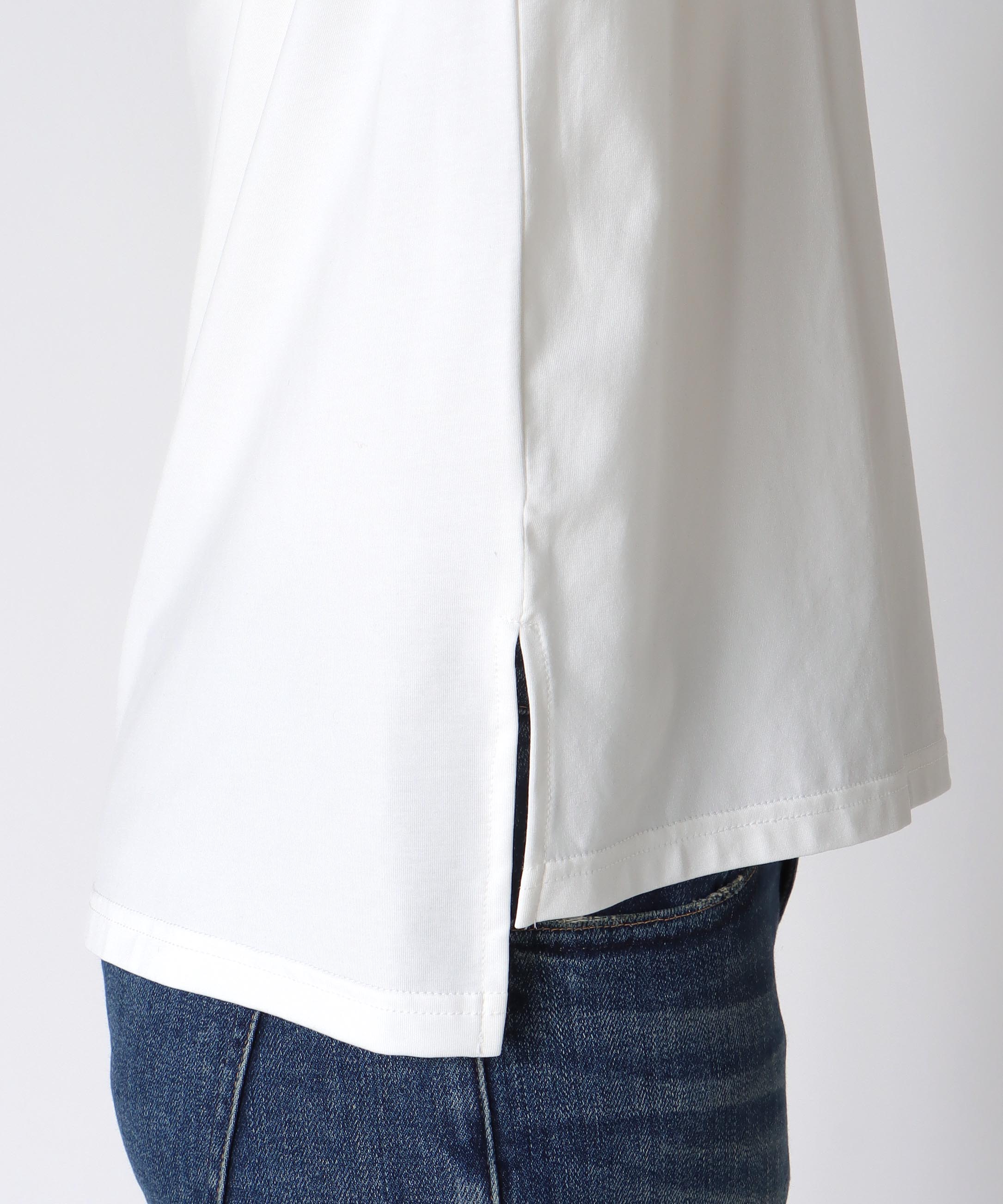 ピンクシルバー箔プリントロンT