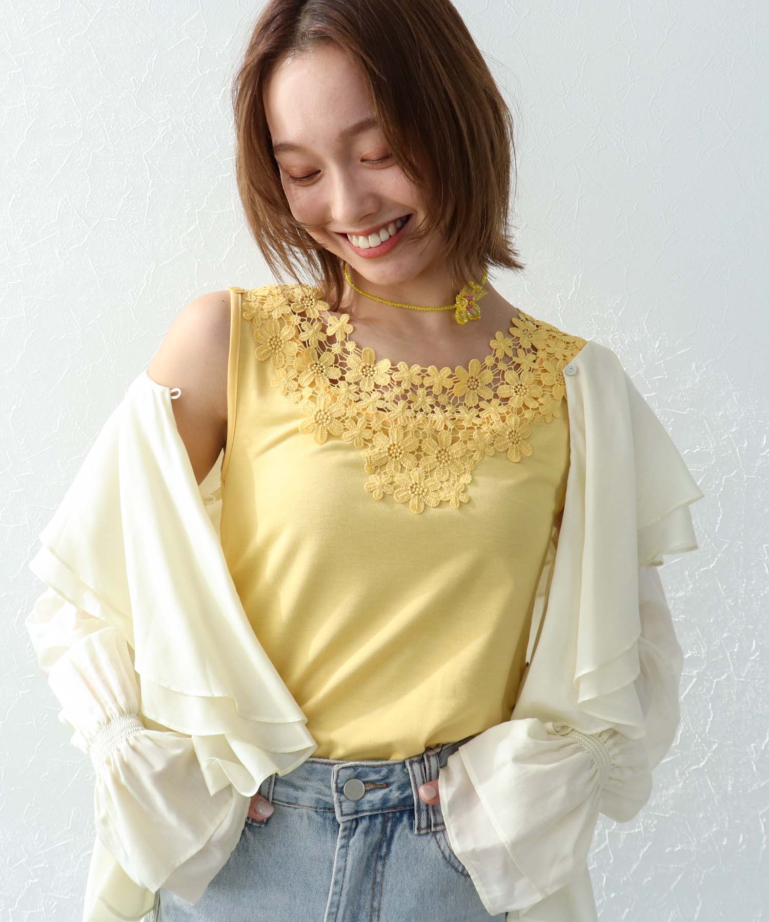 【抗菌・防臭TioTio】前後2WAYレースタンク