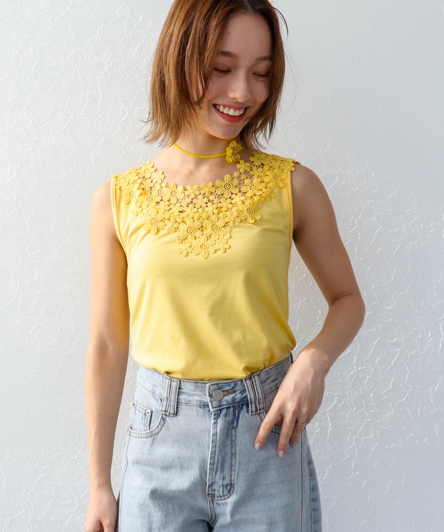 ≪再入荷≫【抗菌・防臭TioTio】前後2WAYレースタンク