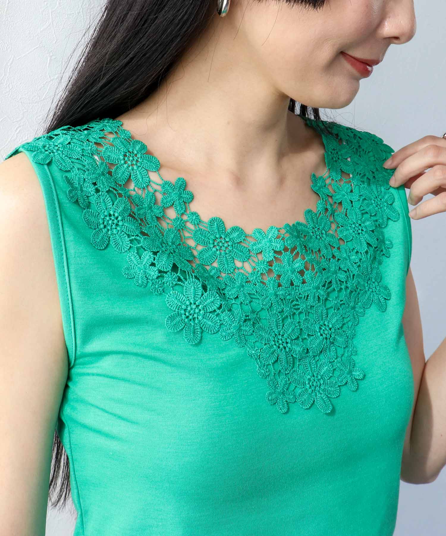 【抗菌・防臭TioTio】前後2WAYレースタンク