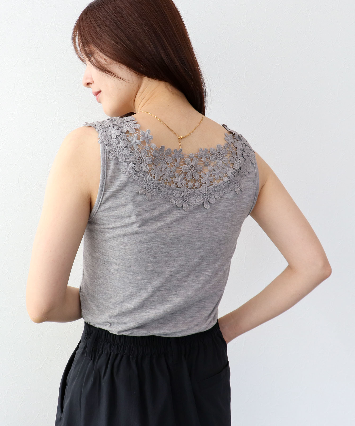 【抗菌・防臭TioTio】前後2WAYレースタンク