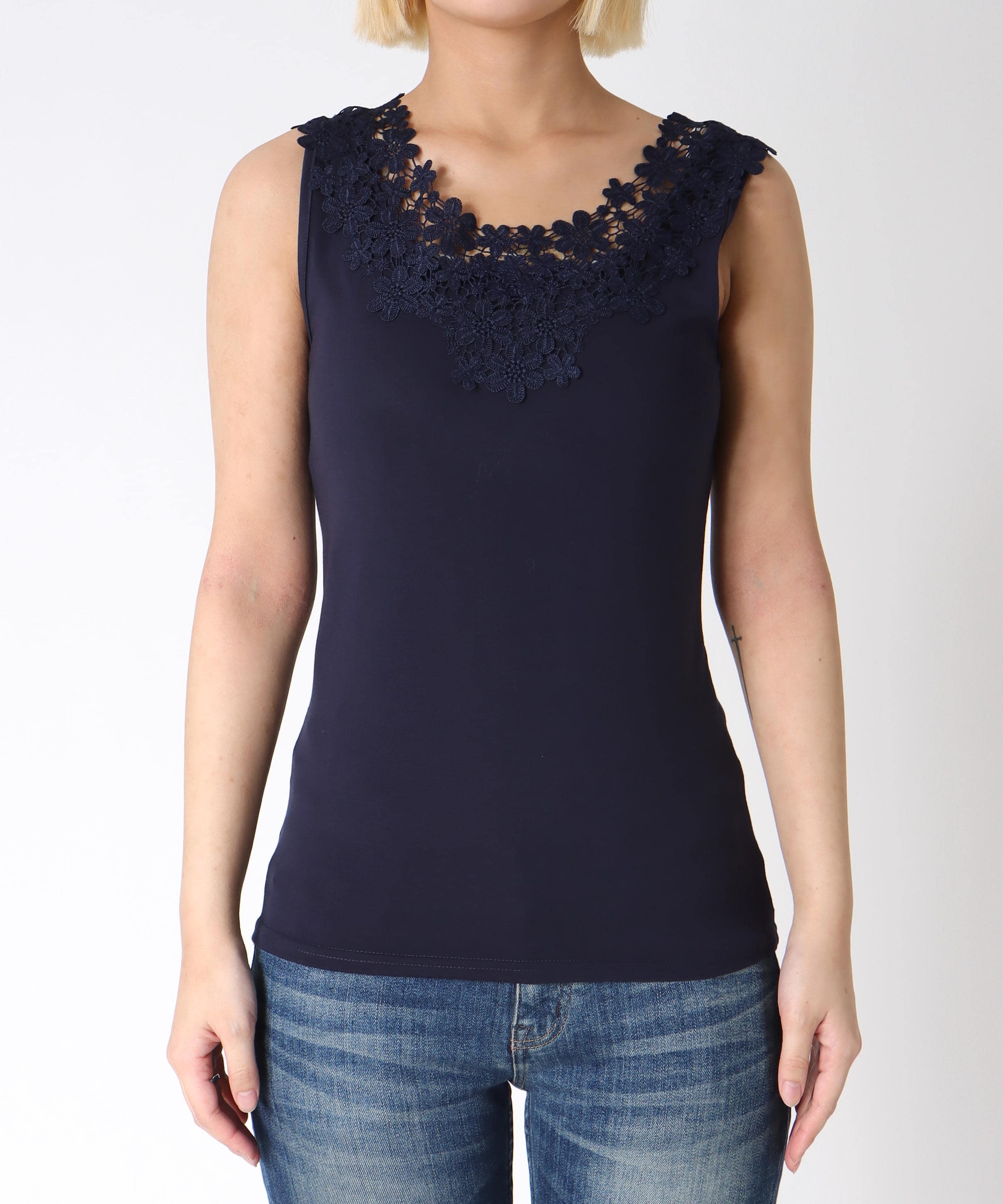 【抗菌・防臭TioTio】前後2WAYレースタンク