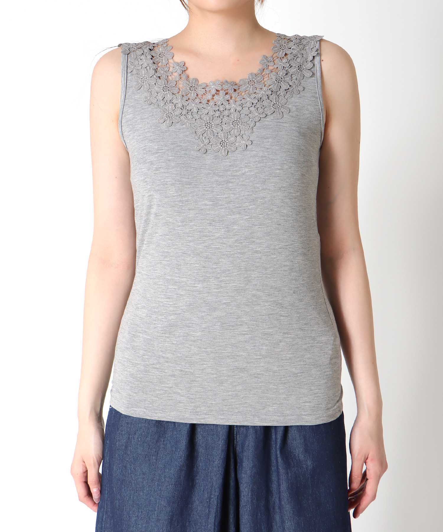 【抗菌・防臭TioTio】前後2WAYレースタンク