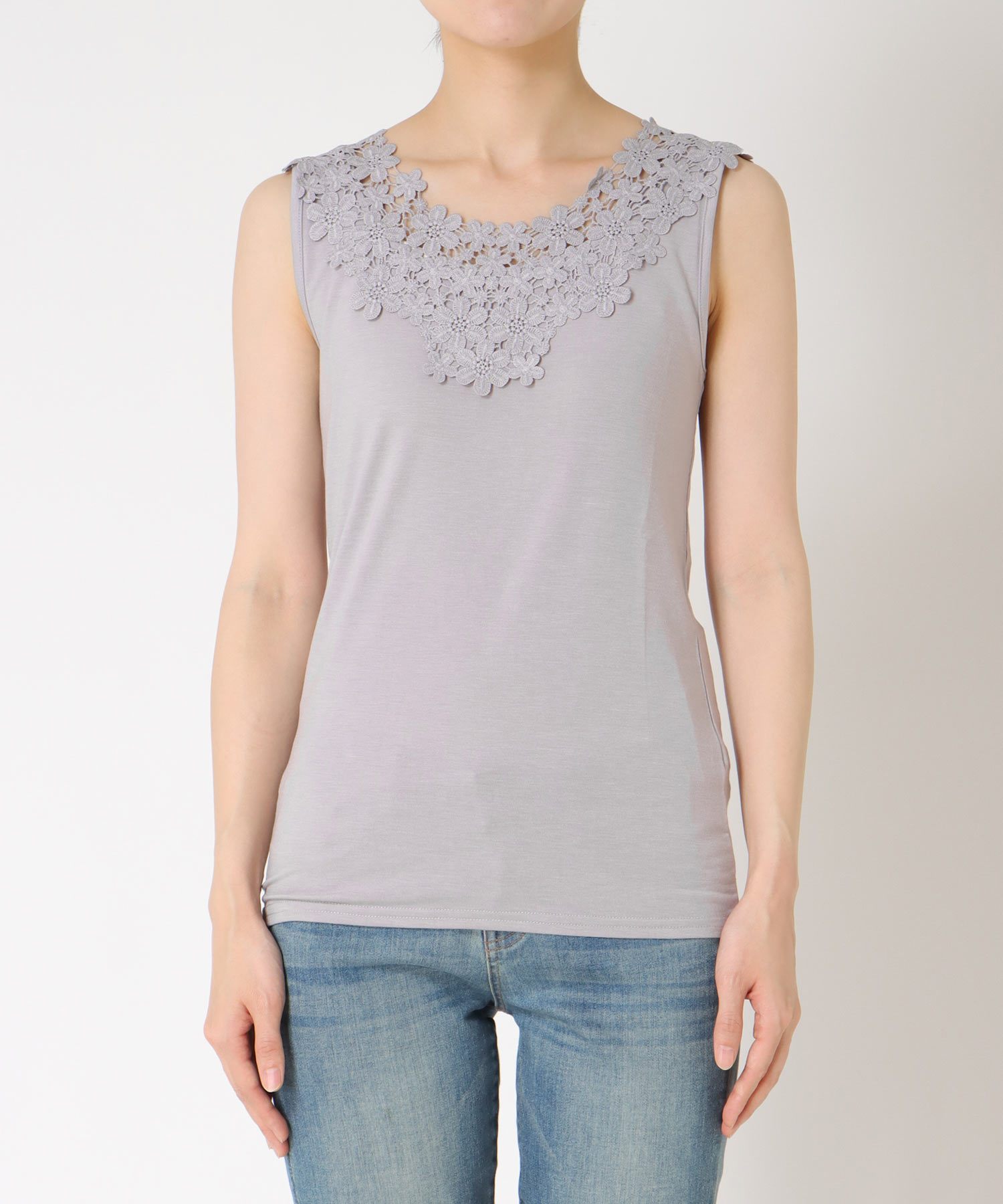 【抗菌・防臭TioTio】前後2WAYレースタンク