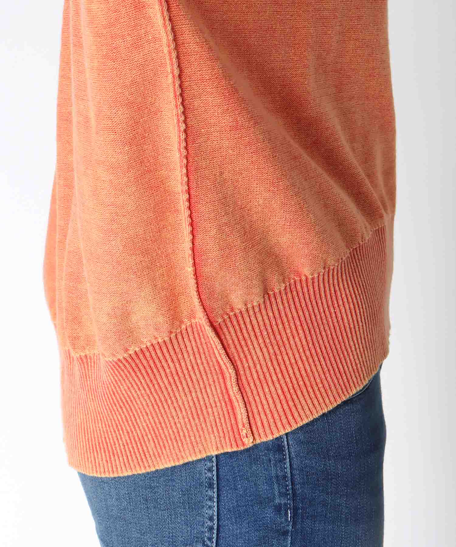 ケミカルウォッシュクルーロゴプルオーバー