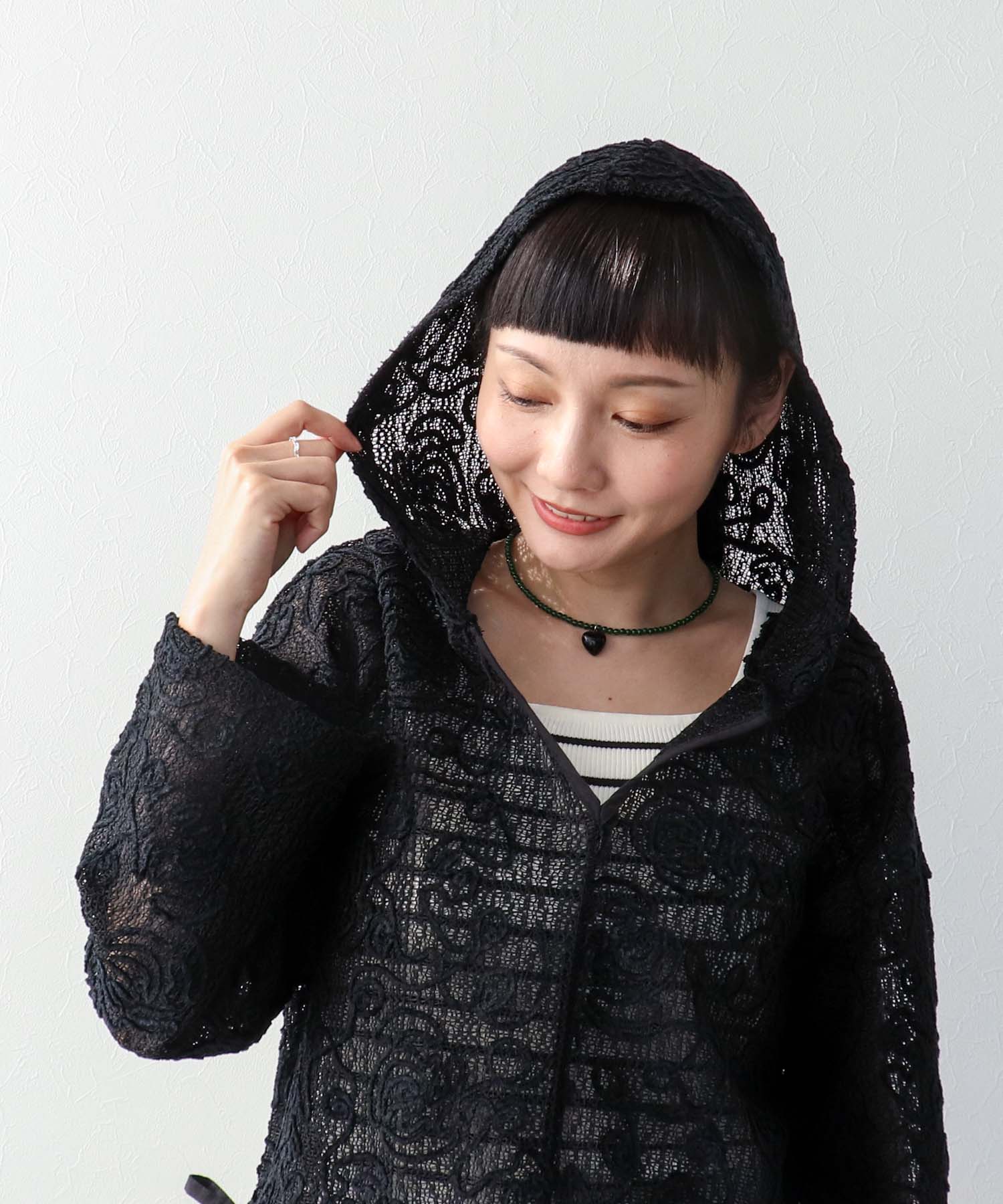 ドロストショートフーディー