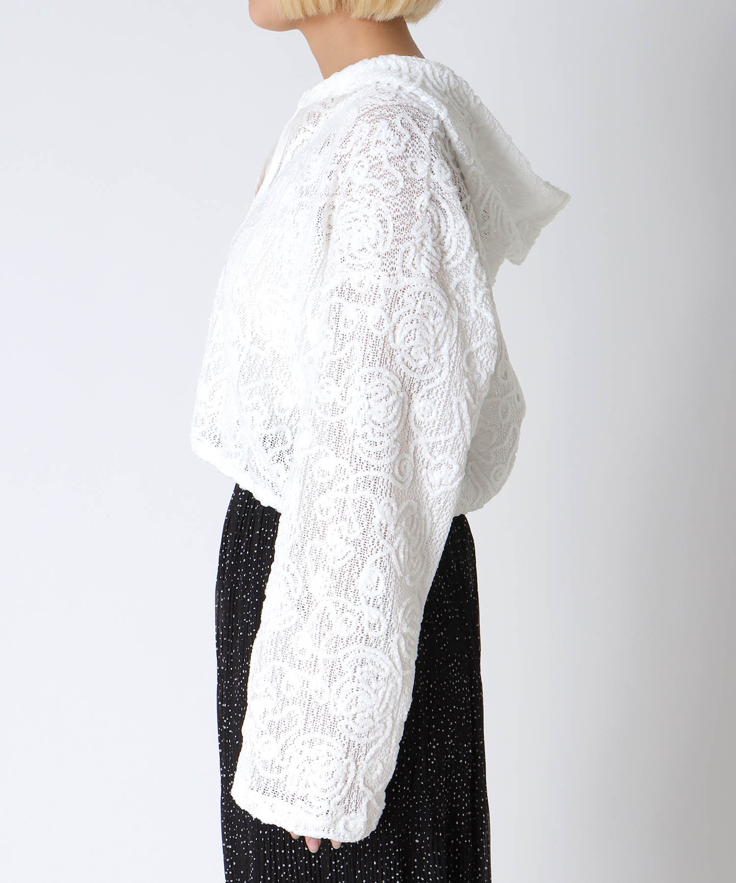 ドロストショートフーディー