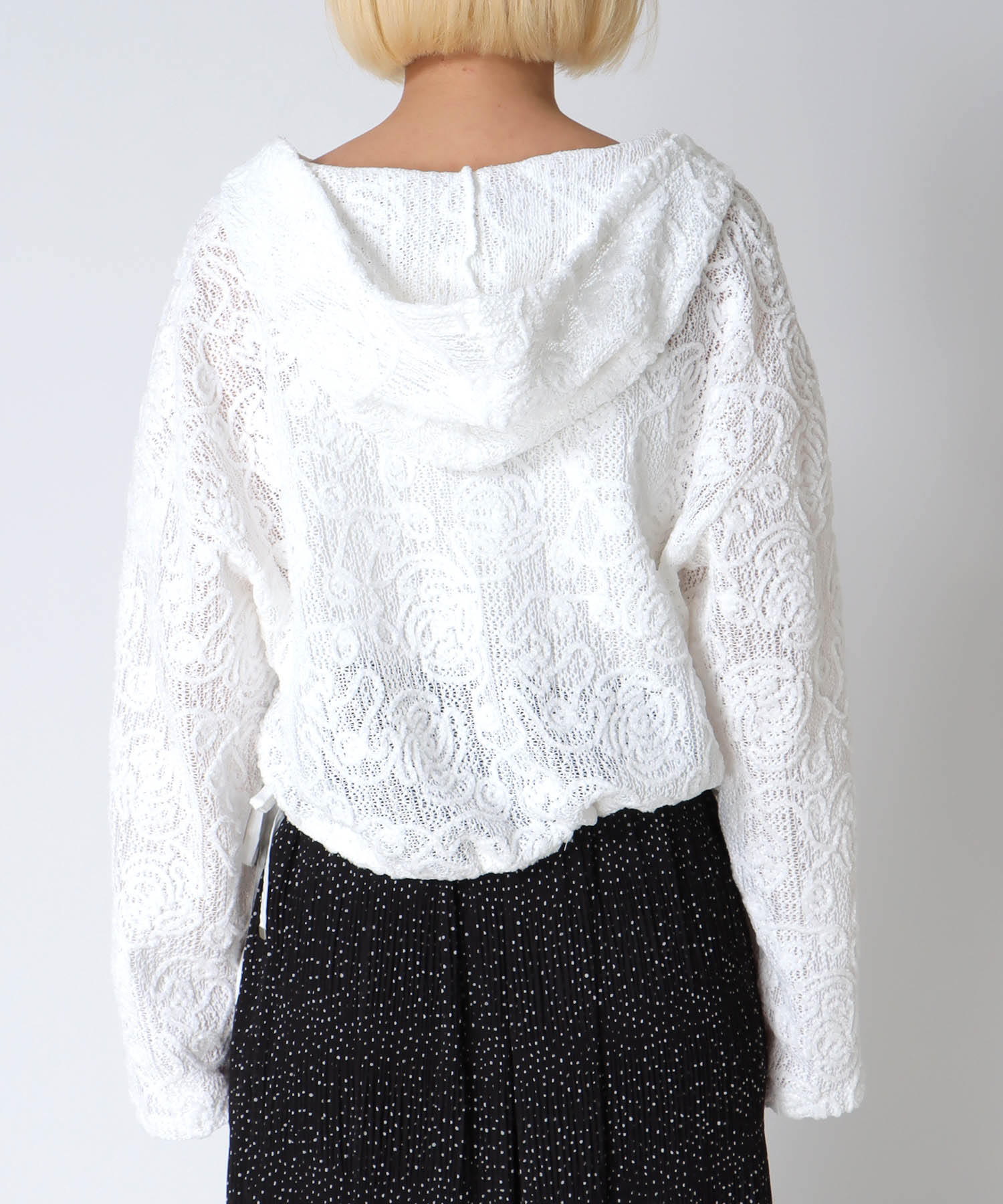 ドロストショートフーディー