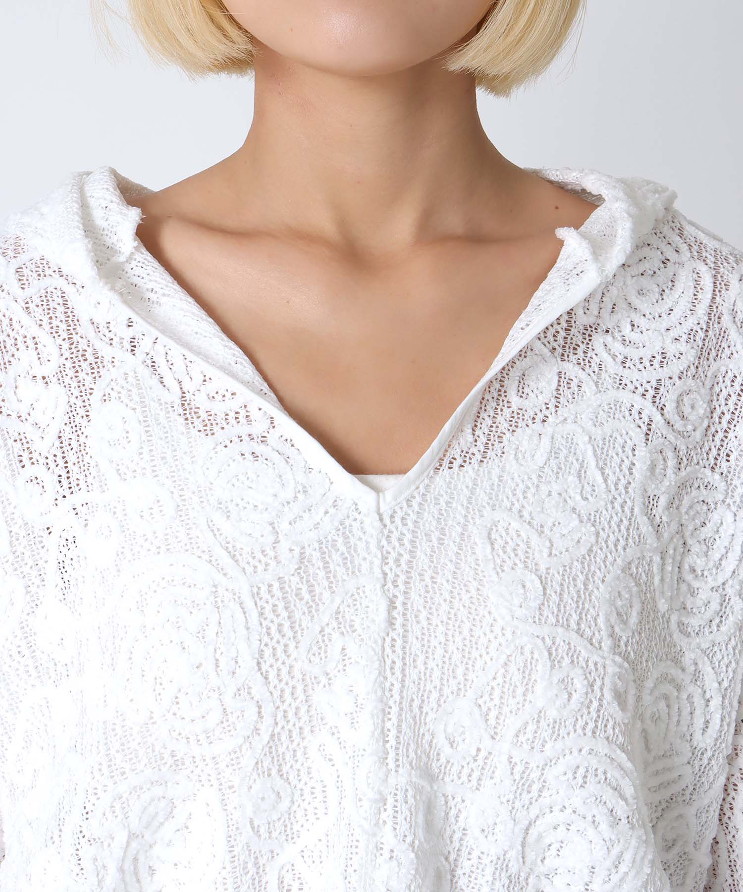 ドロストショートフーディー