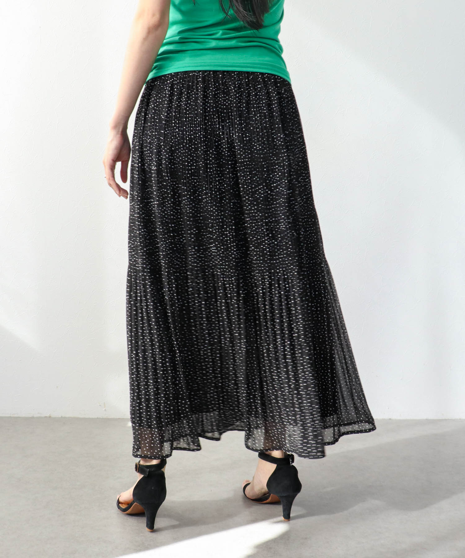 ドットマジョリカプリーツスカート