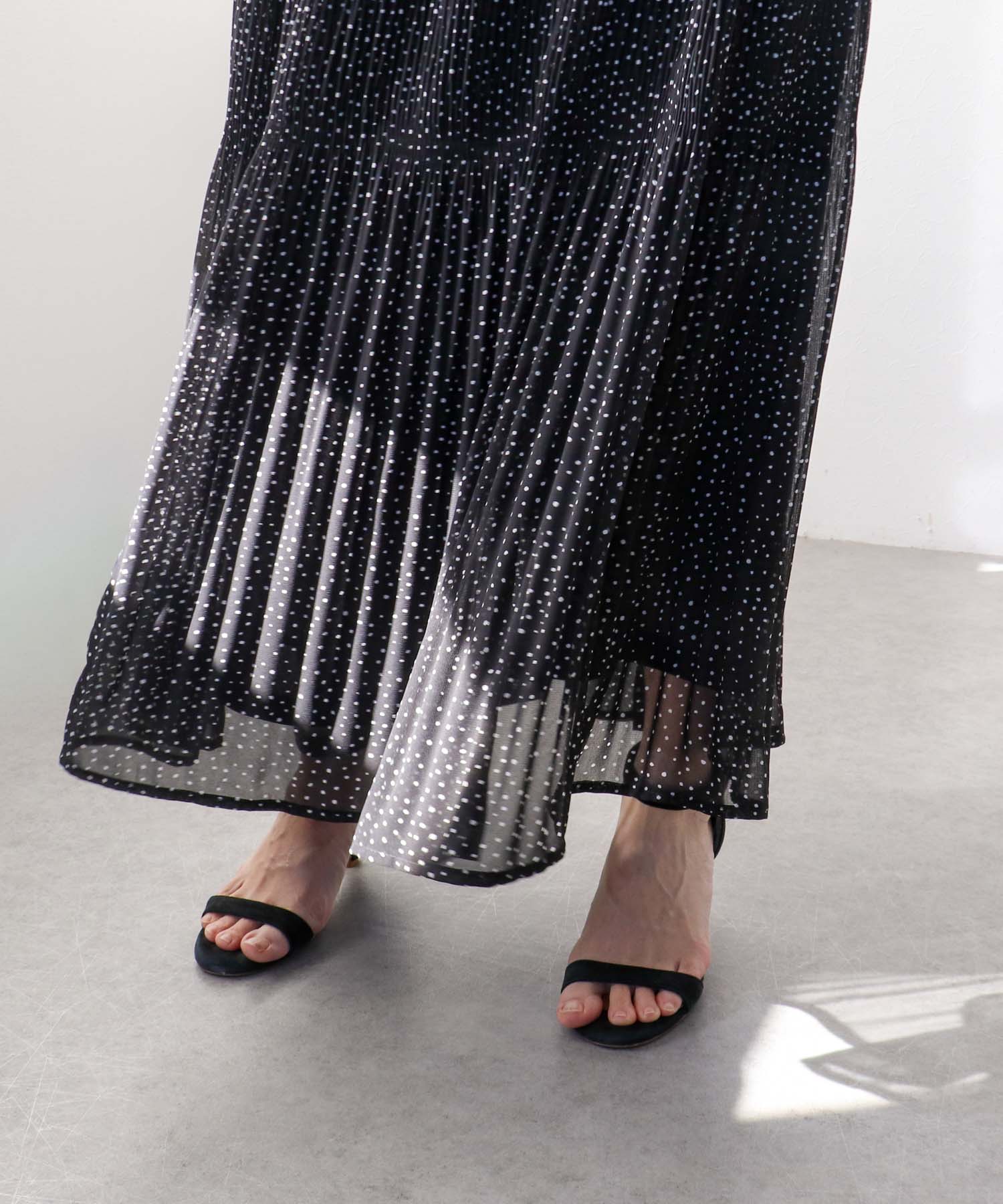 ドットマジョリカプリーツスカート