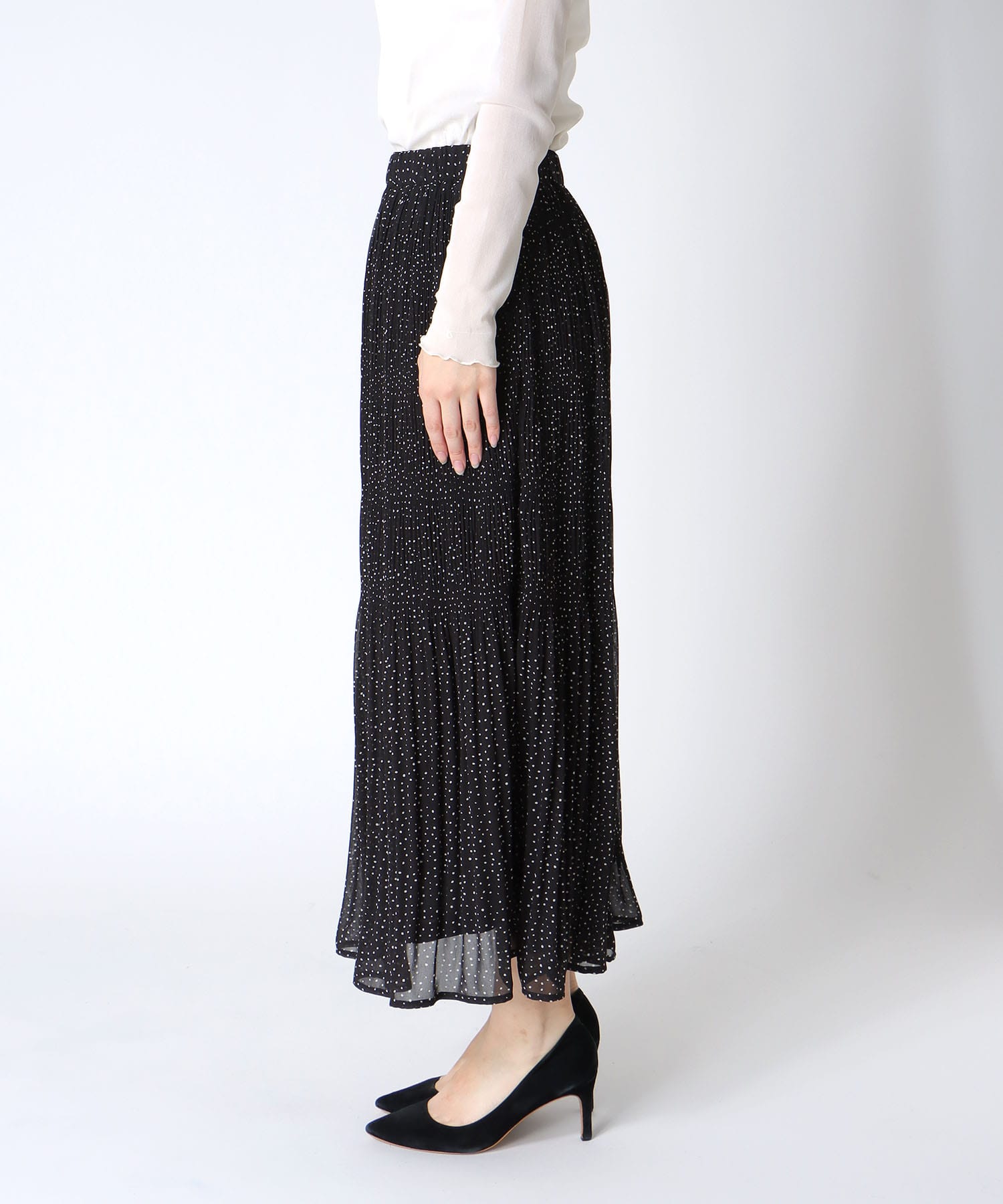 ドットマジョリカプリーツスカート