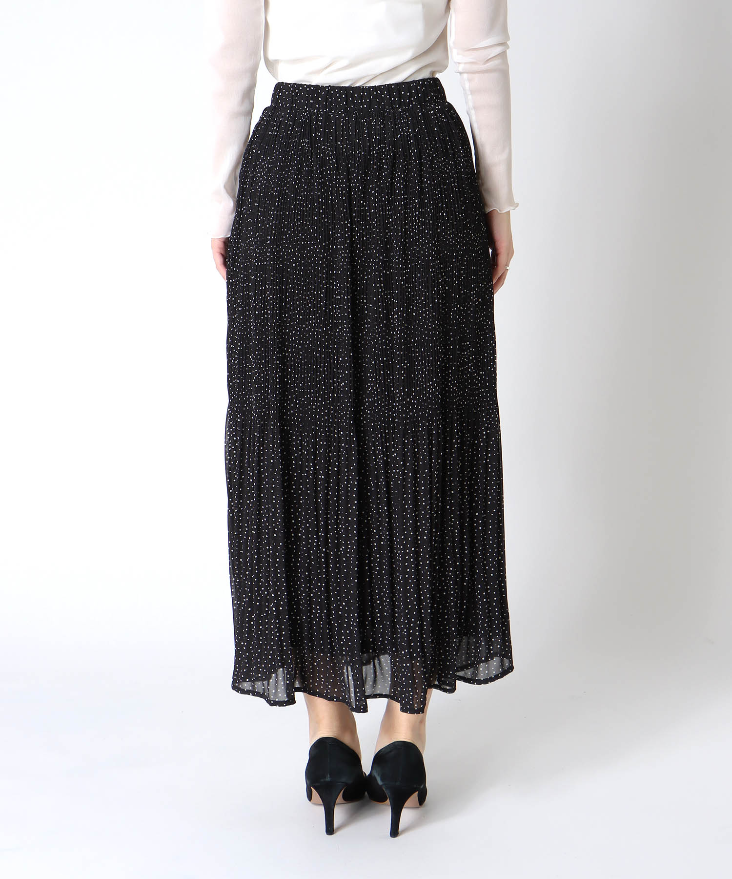 ドットマジョリカプリーツスカート