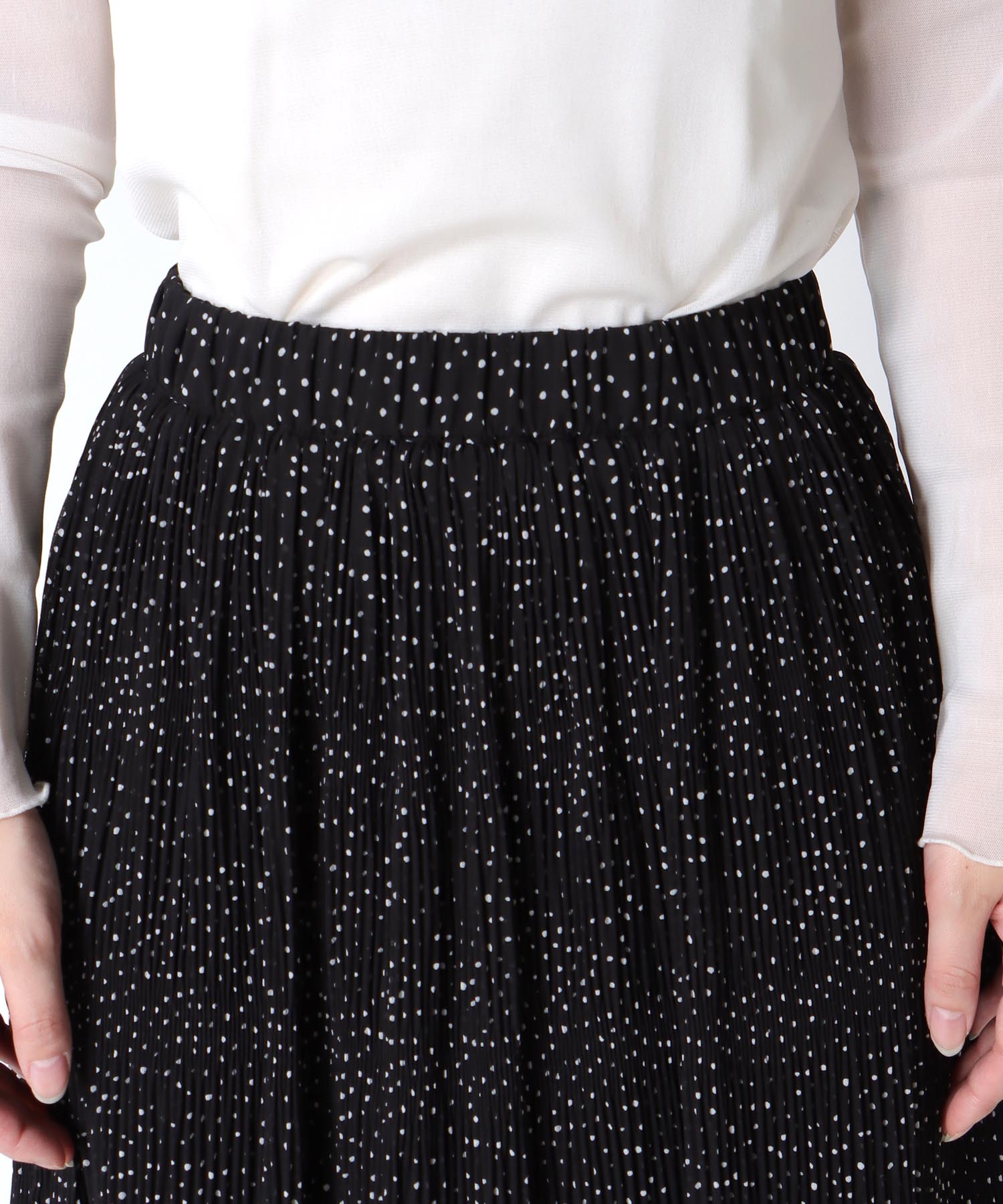 ドットマジョリカプリーツスカート