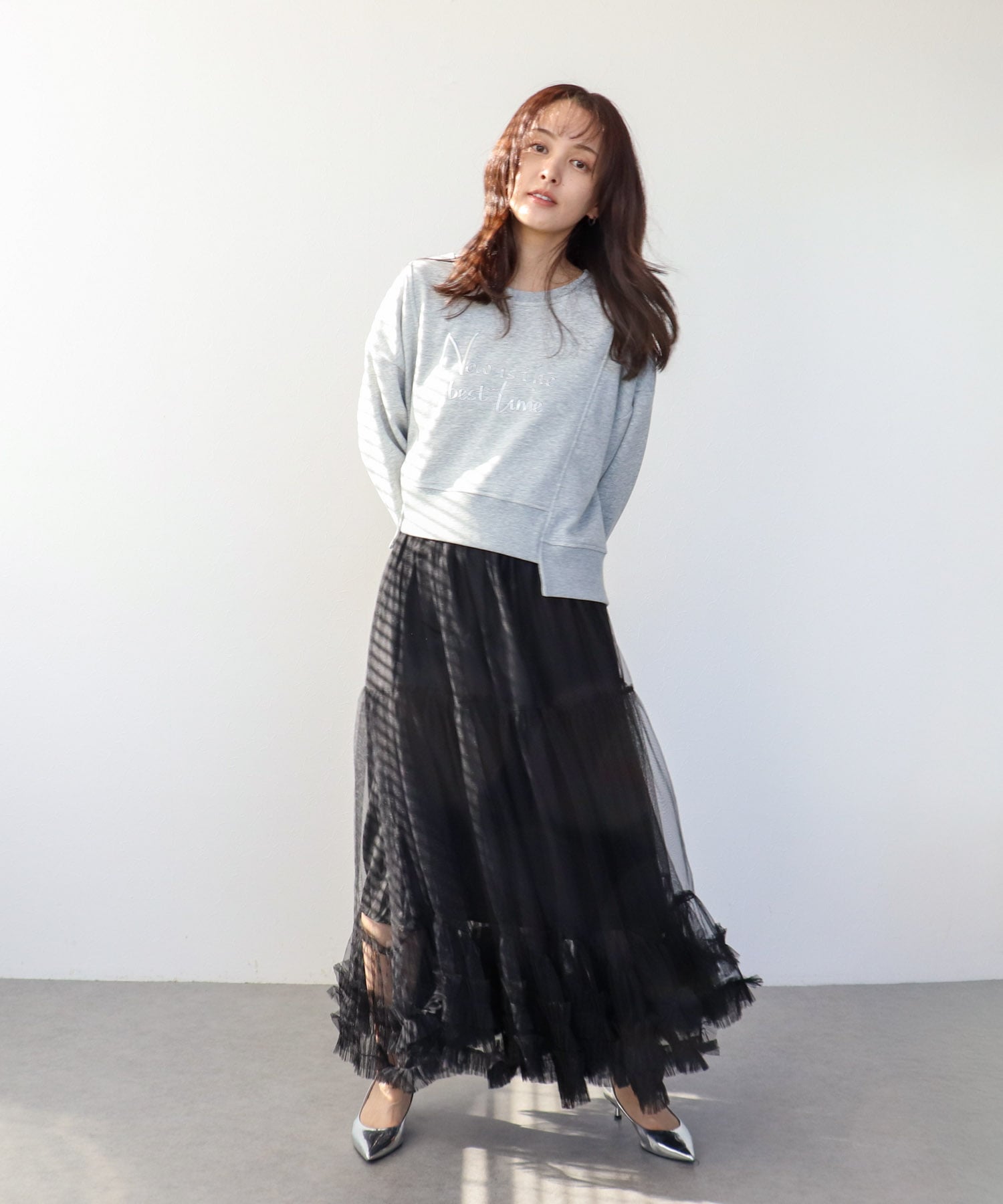 金属エンボスバックファスナープルオーバー