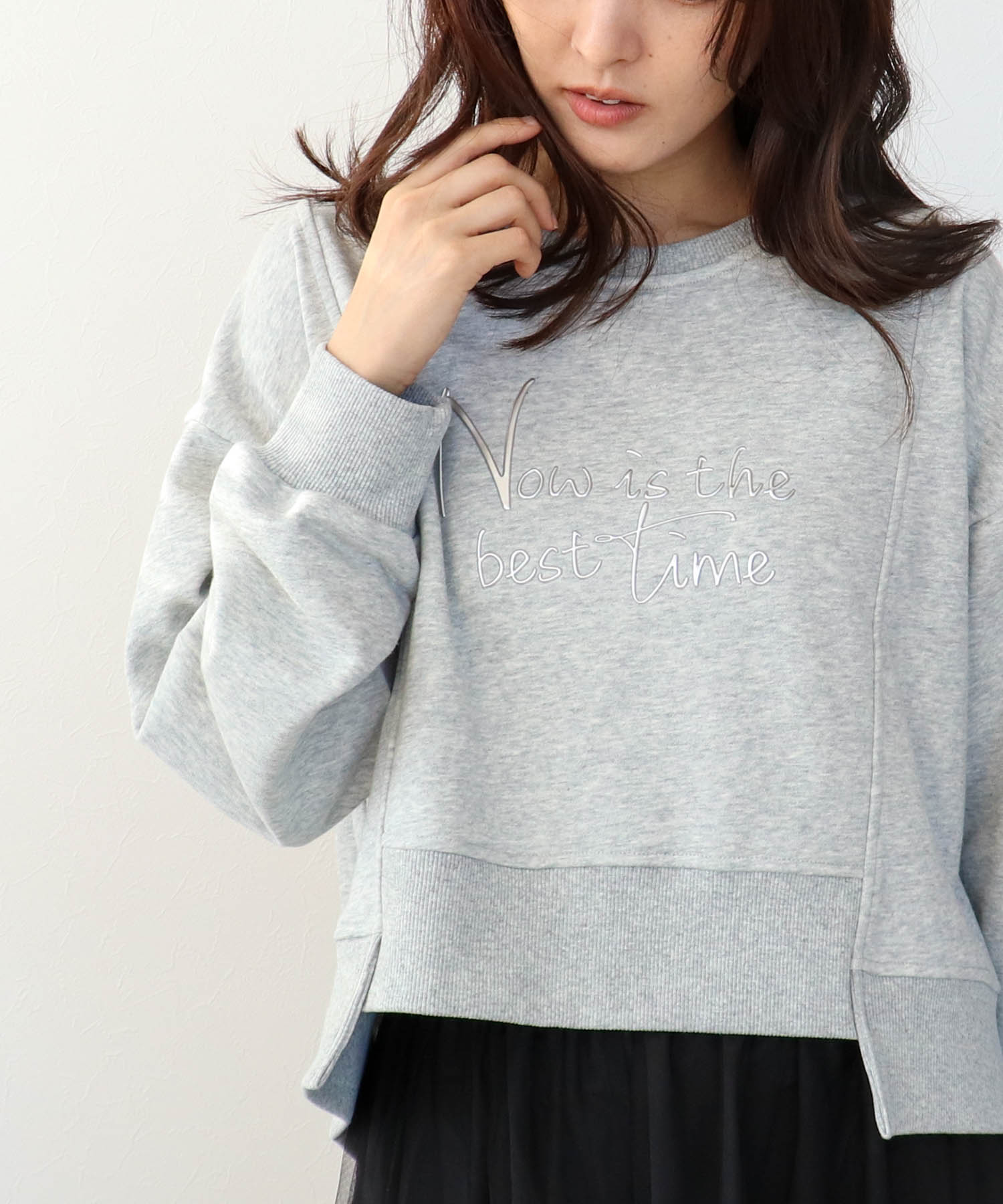 金属エンボスバックファスナープルオーバー