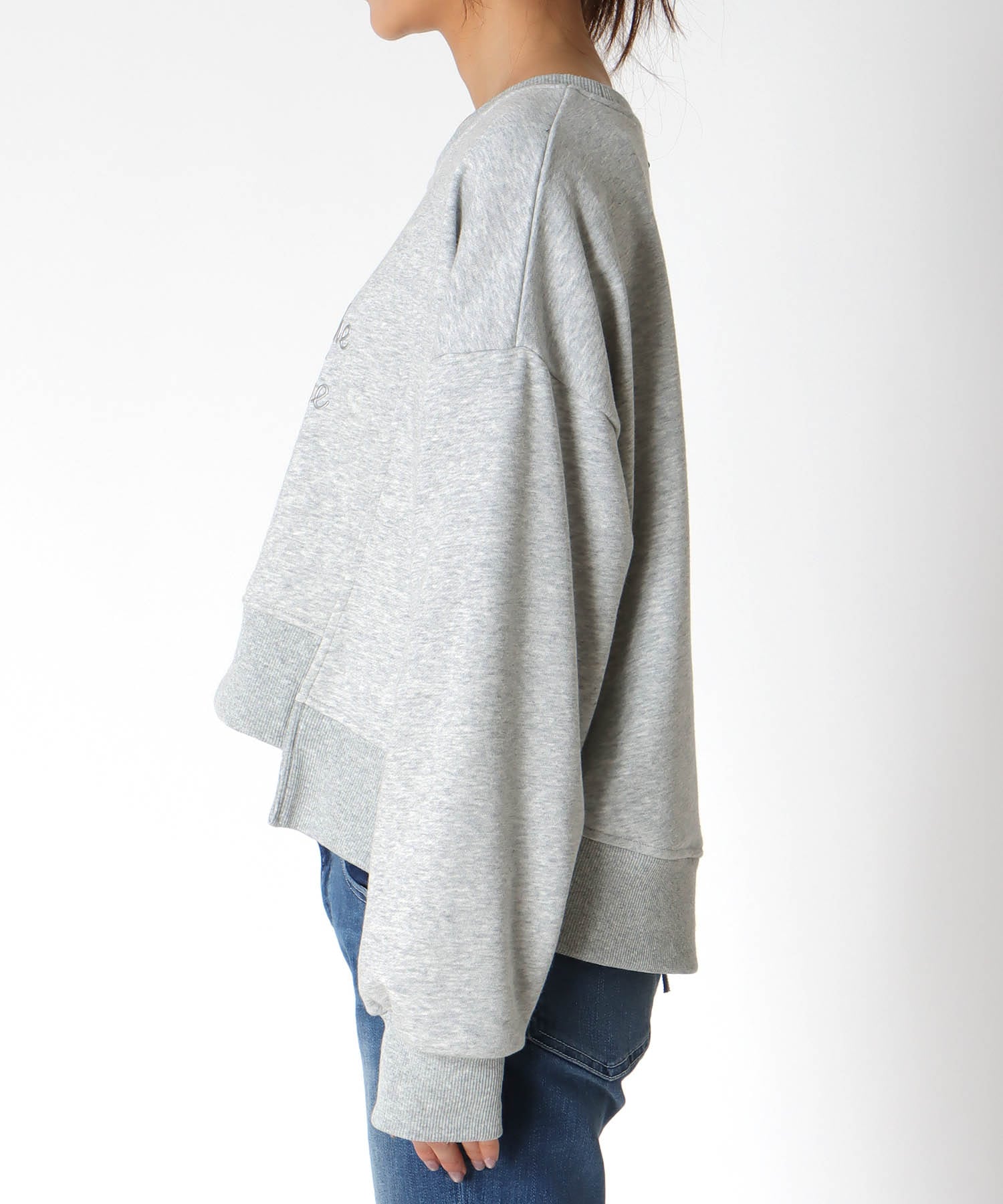 金属エンボスバックファスナープルオーバー