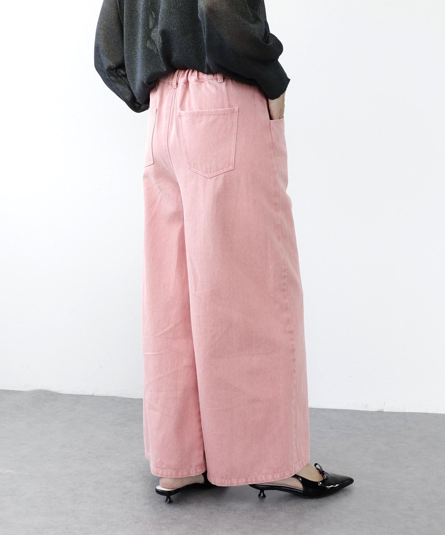 ビンテージ加工カラーデニム