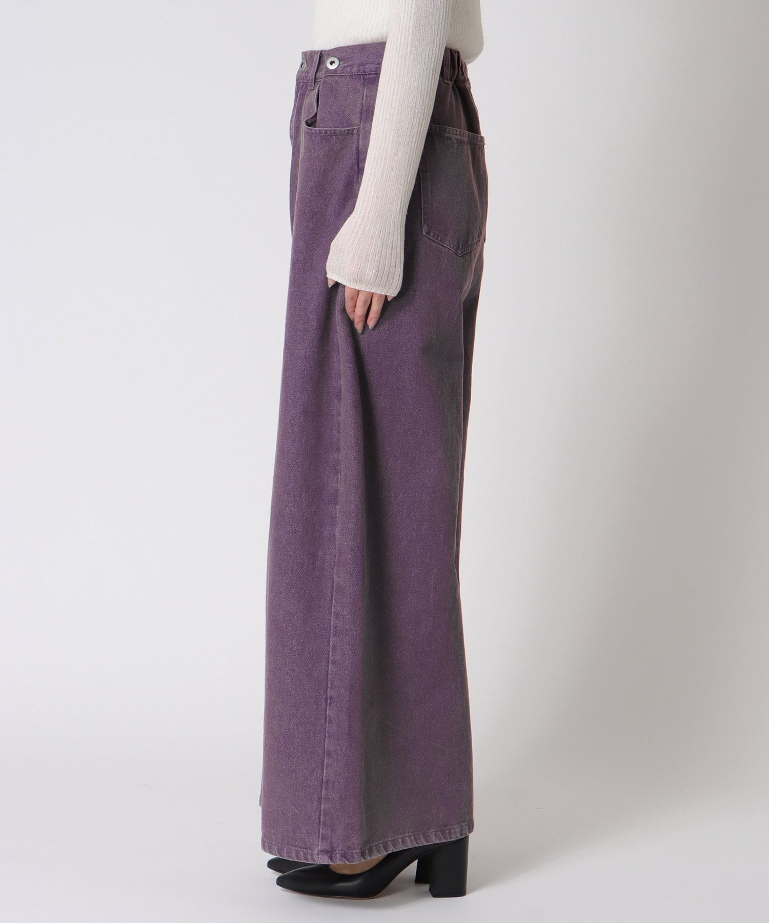 ビンテージ加工カラーデニム