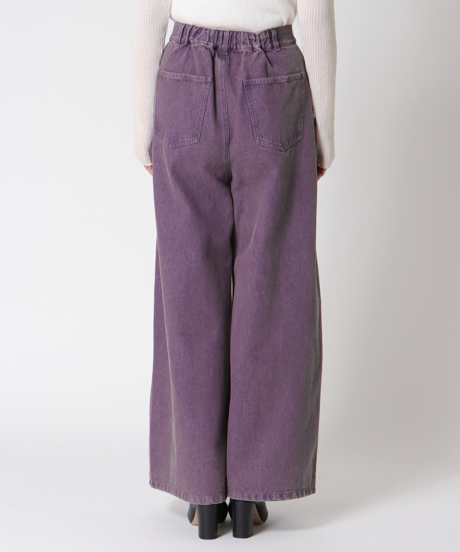 ビンテージ加工カラーデニム