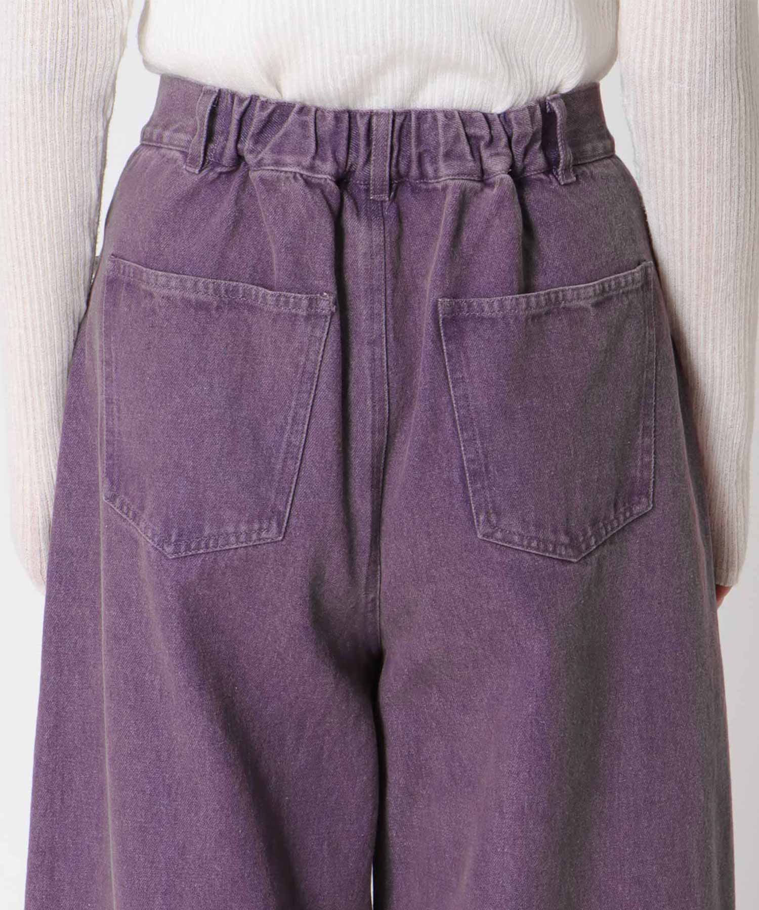 ビンテージ加工カラーデニム