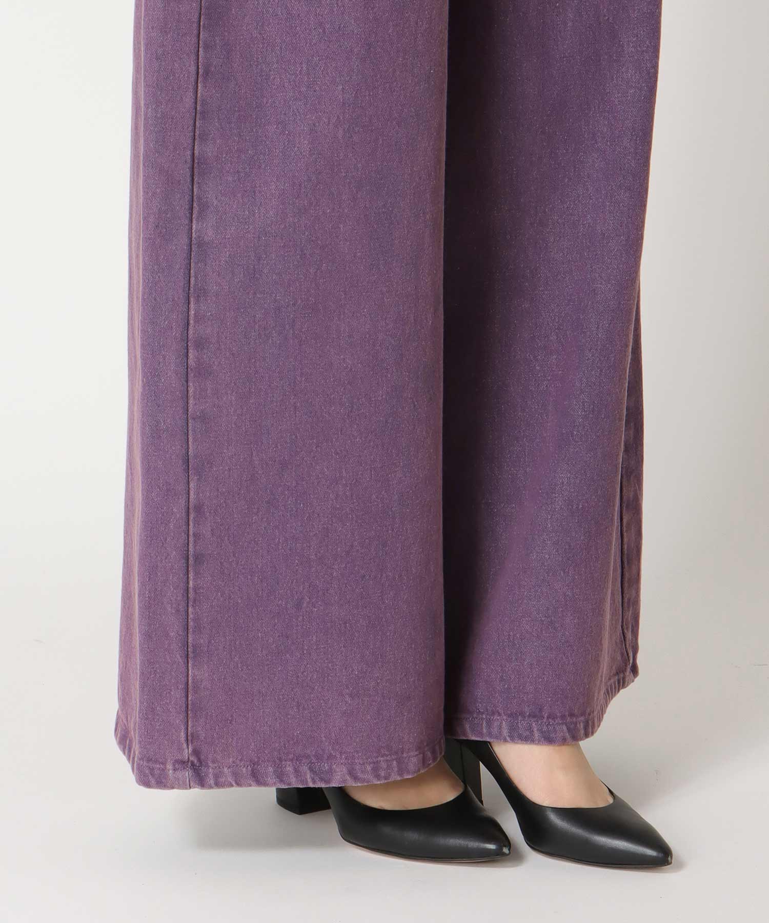 ビンテージ加工カラーデニム