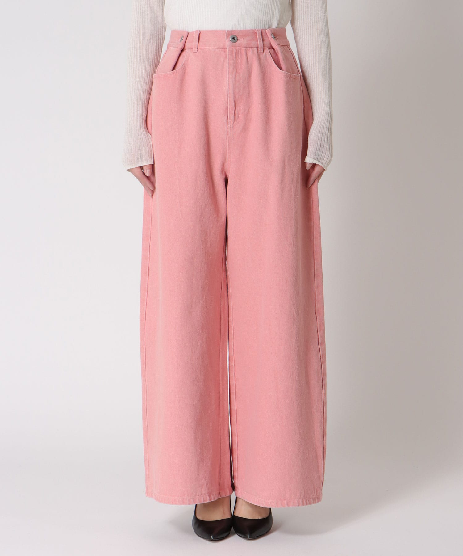 ビンテージ加工カラーデニム