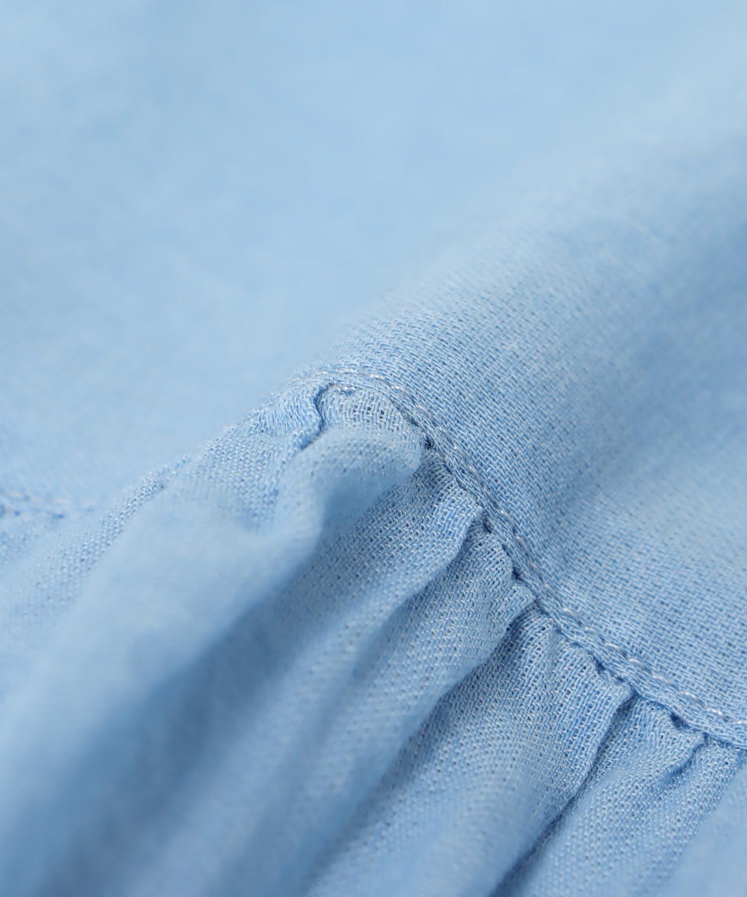 シアーデニムボリュームシャツ