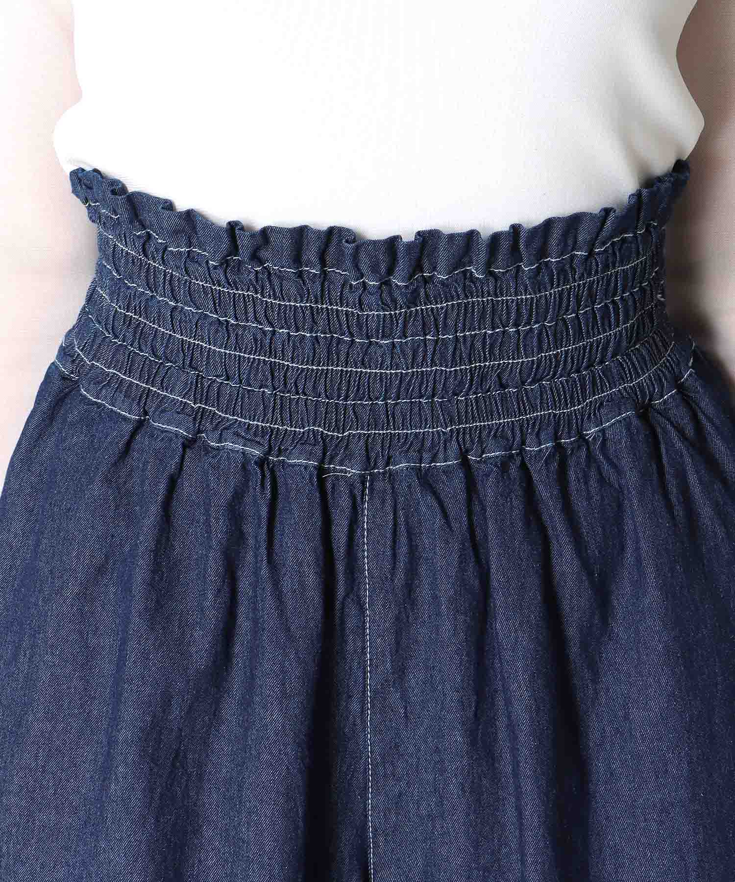 シャーリングギャザーパンツ