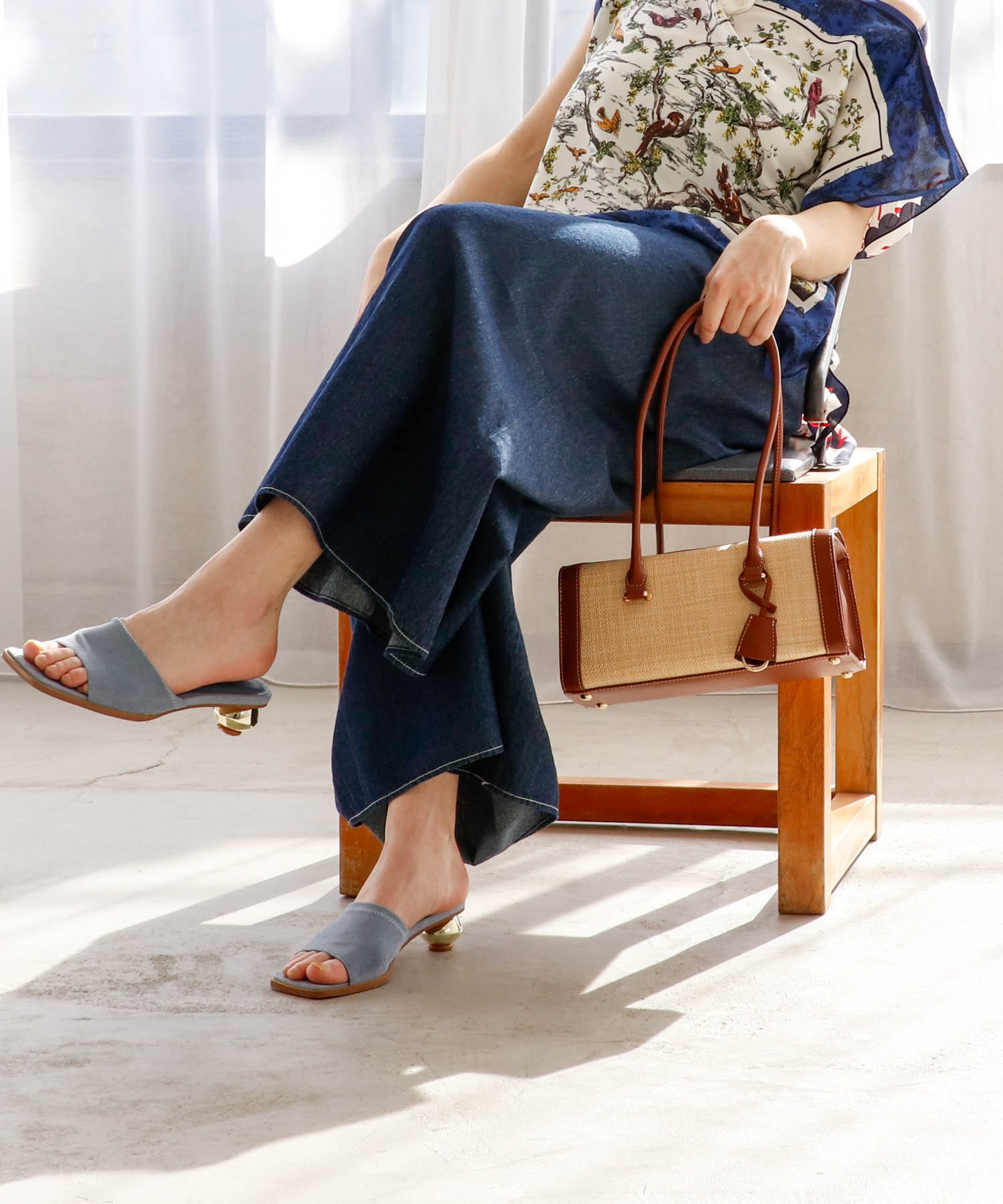 シャーリングギャザーパンツ