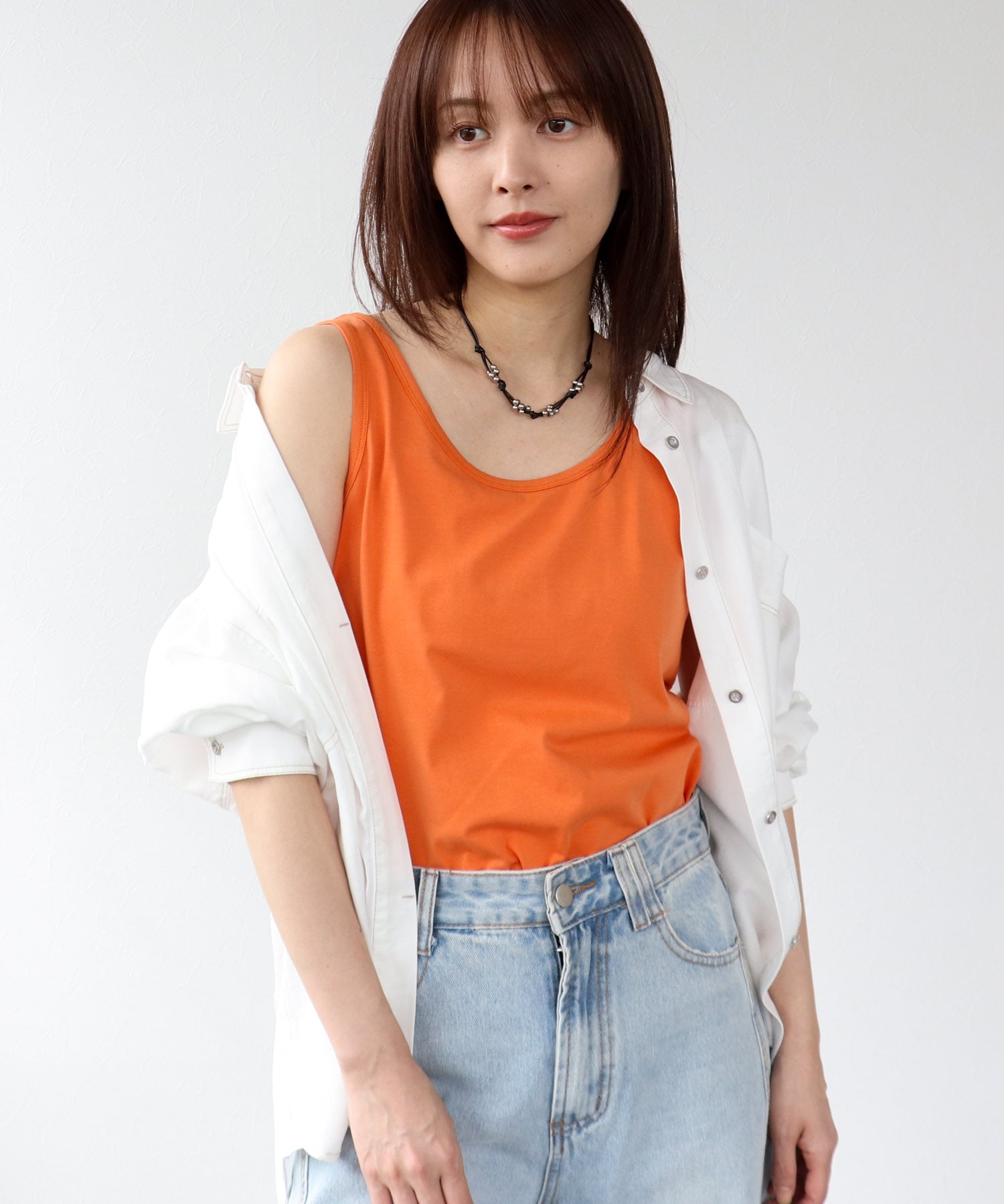 【機能性】クールストレッチベーシックタンクトップ