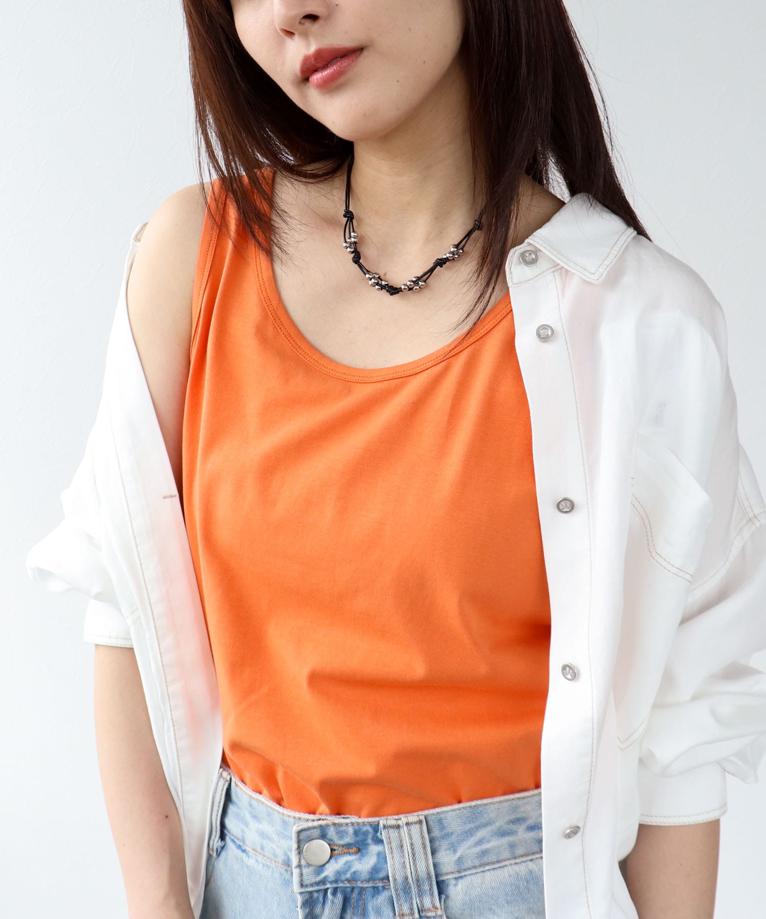 【機能性】クールストレッチベーシックタンクトップ