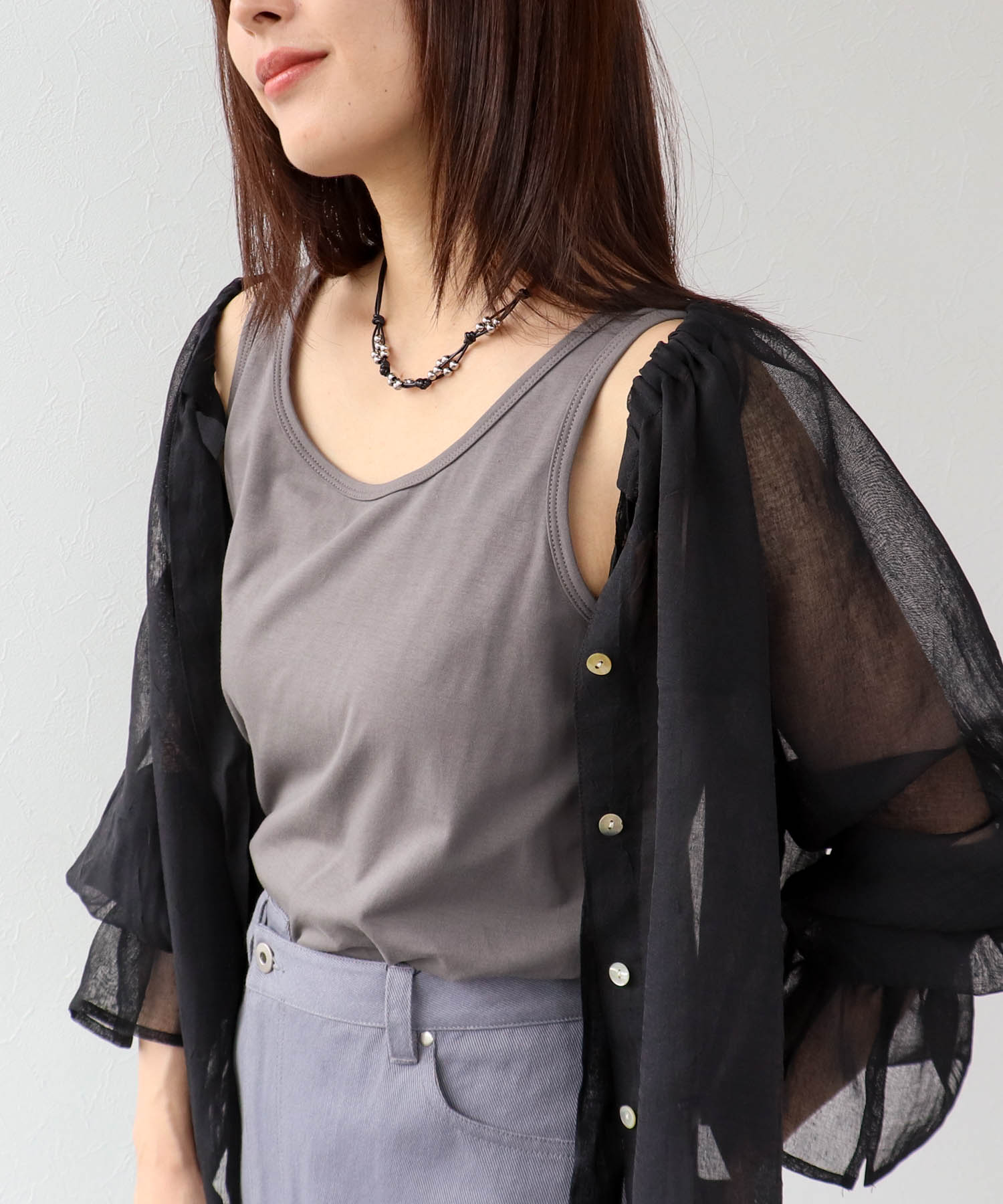 【機能性】クールストレッチベーシックタンクトップ