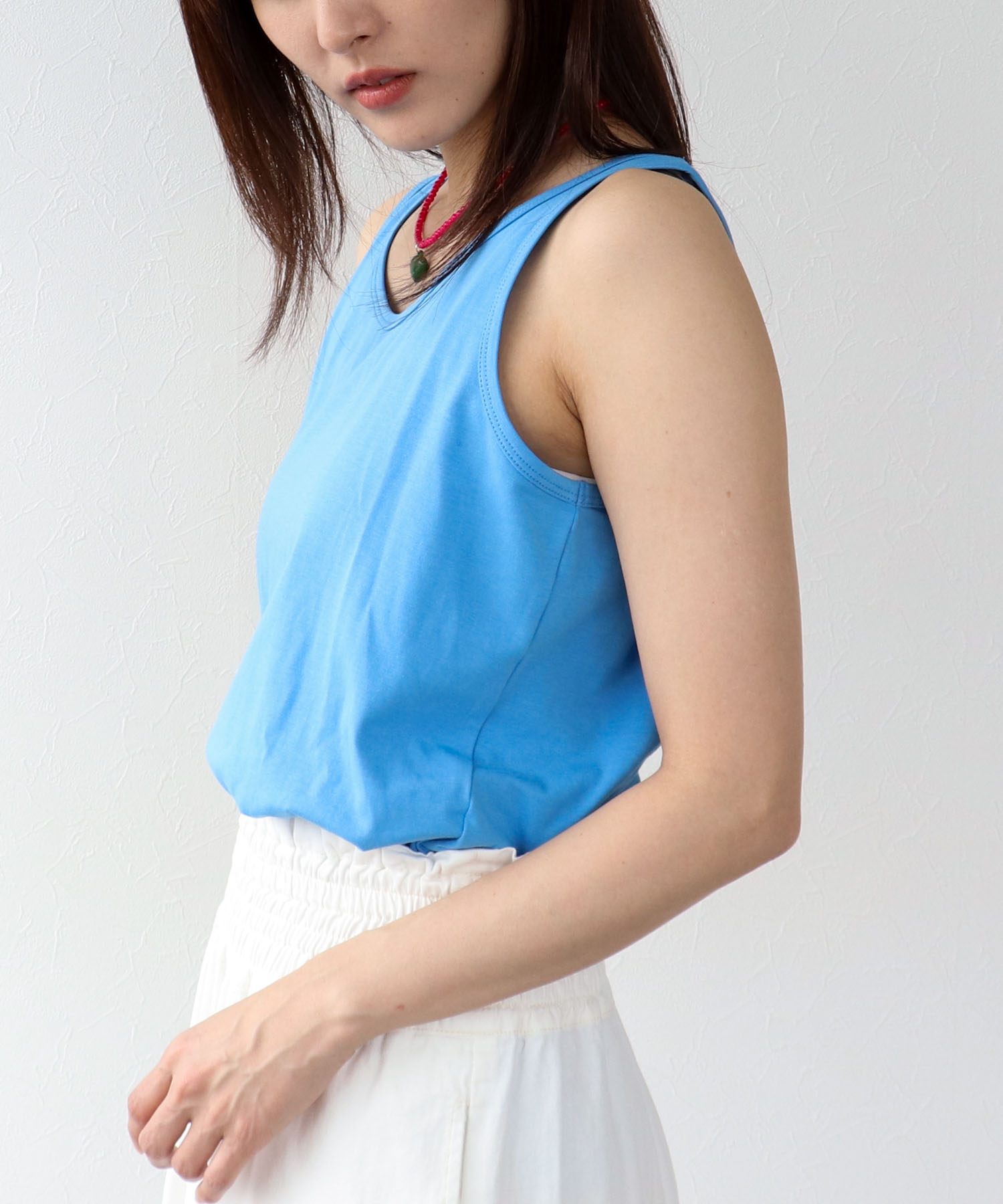 【機能性】クールストレッチベーシックタンクトップ