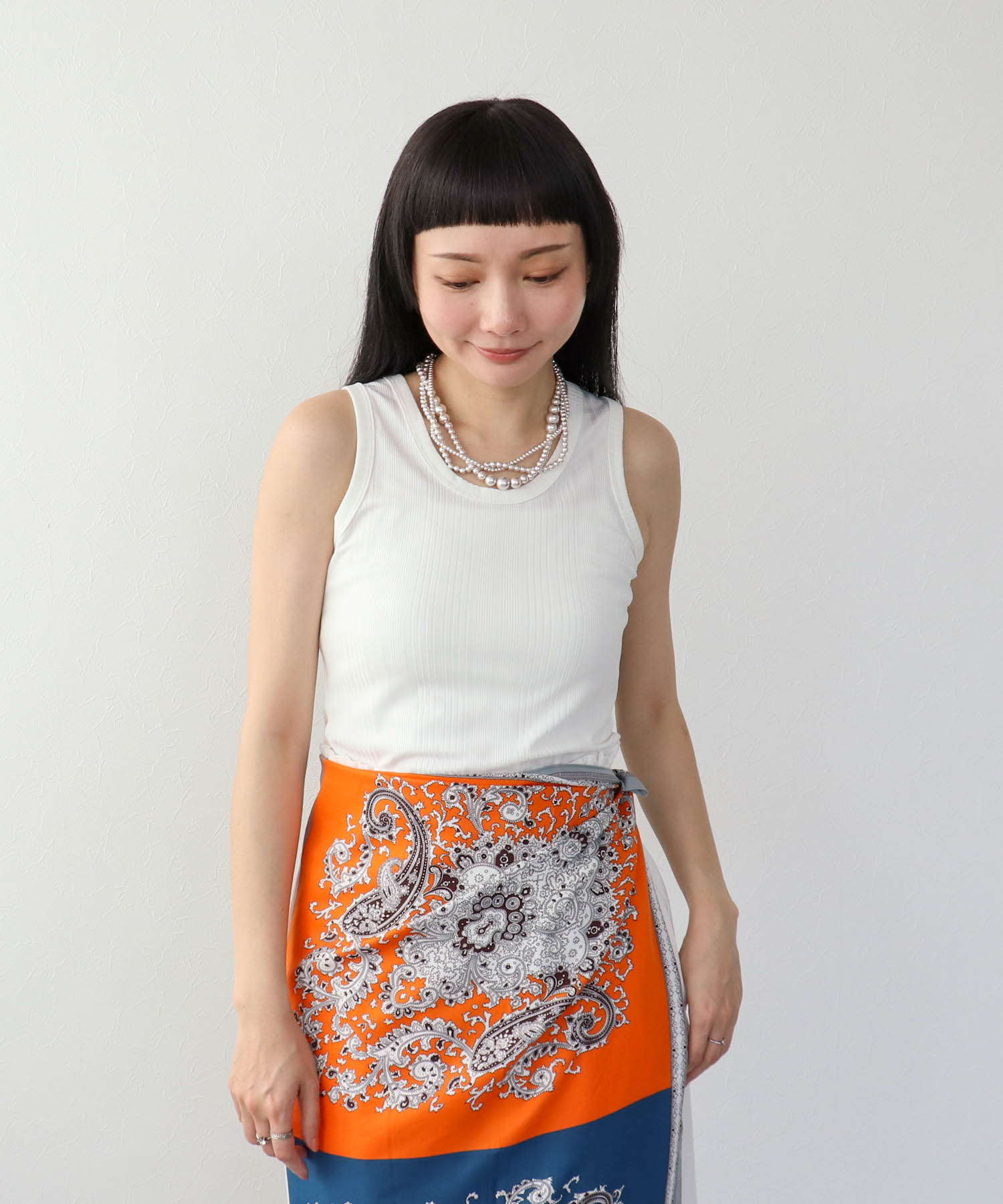 ランダムテレコタンクトップ