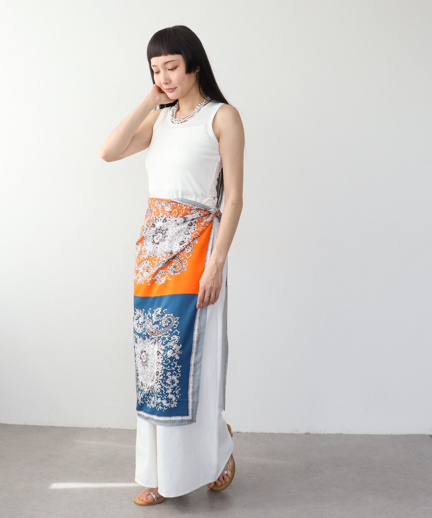 ランダムテレコタンクトップ