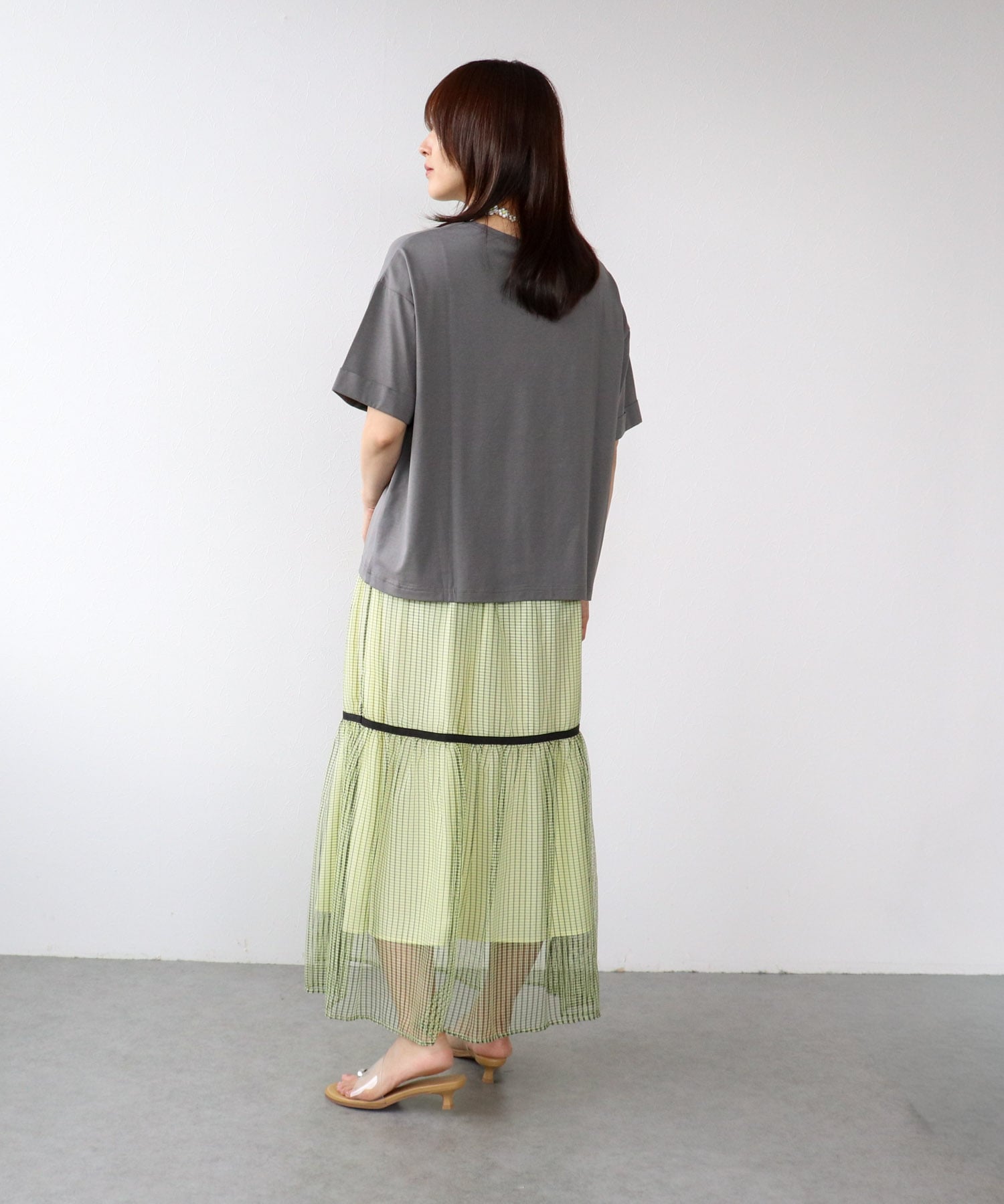 コード刺繍ロゴTシャツ