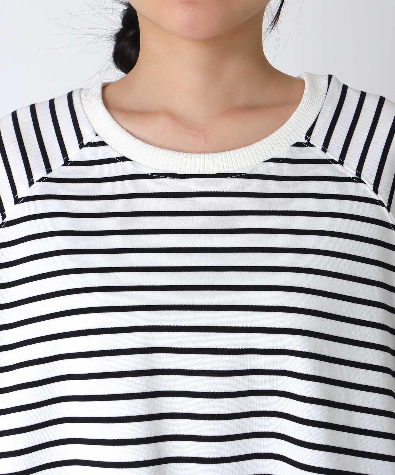 ポンチローマラグラン布帛切替プルオーバー