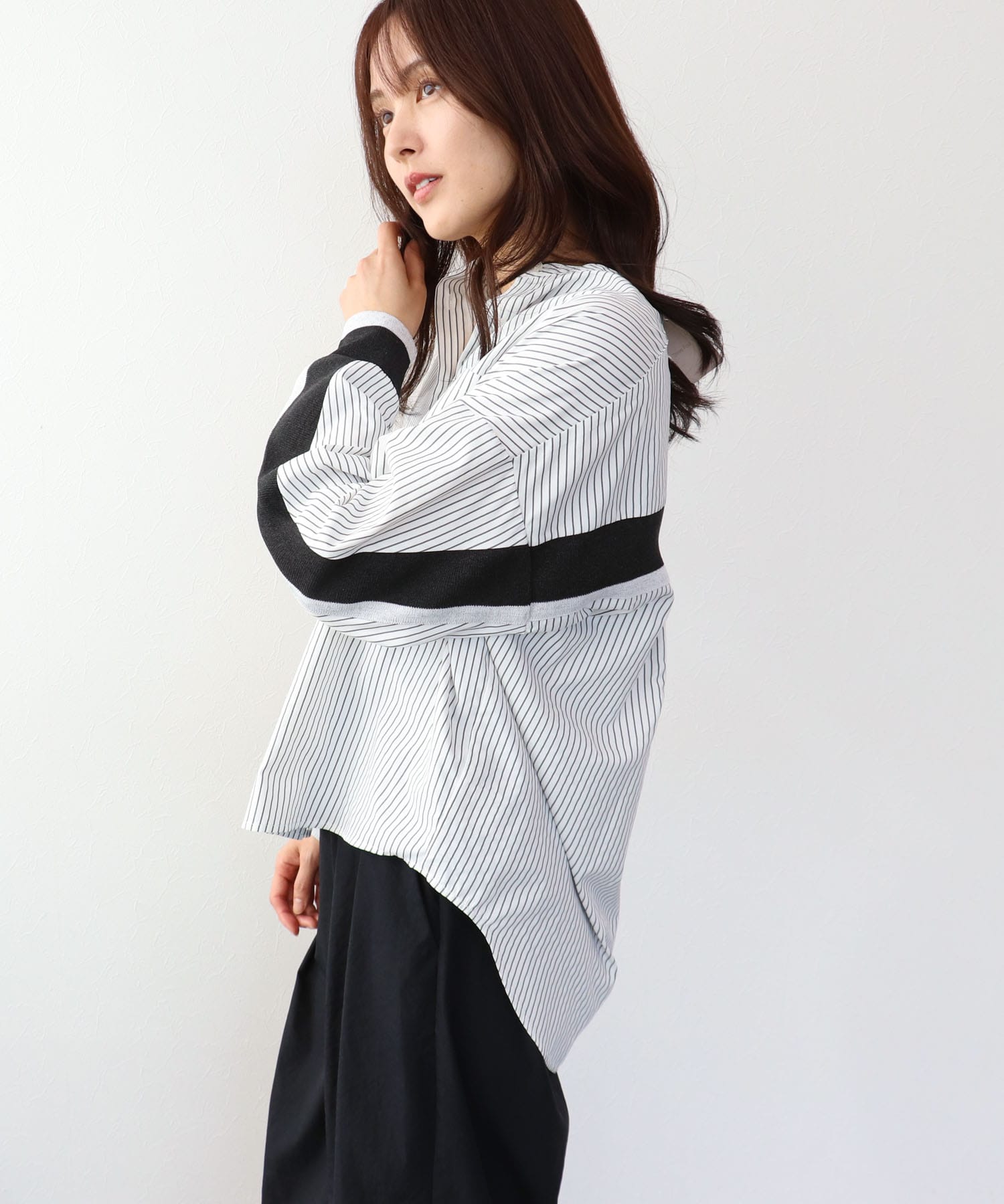 バックヨークテープブラウス