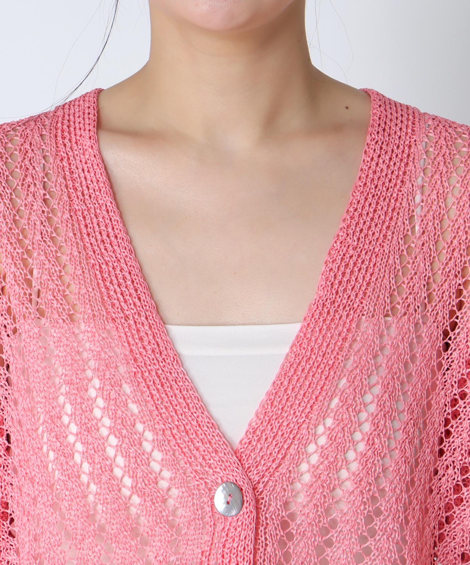 ペーパーヤーン2WAYカーディガン