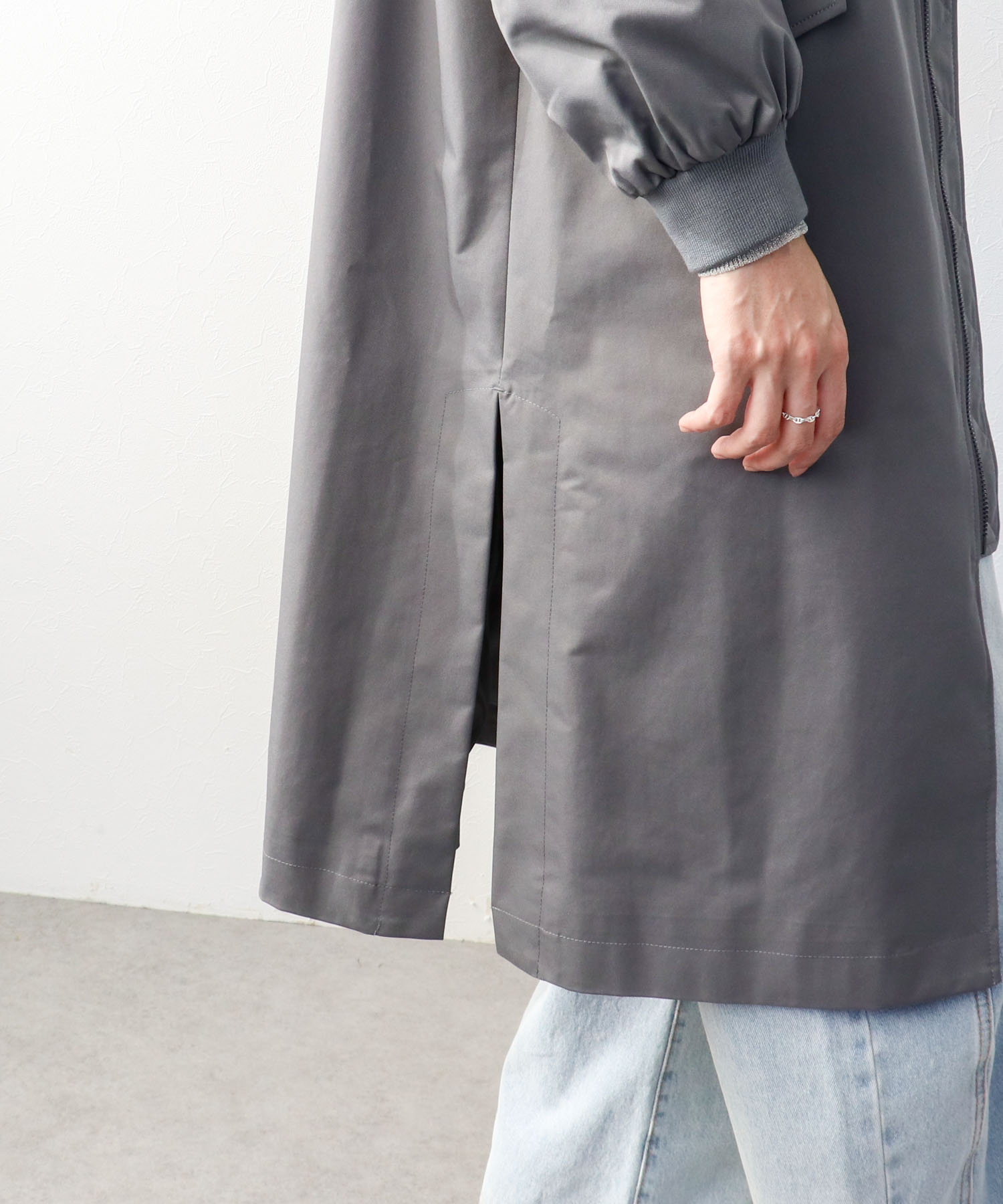 エステルリブネックワークジャケット (別注)