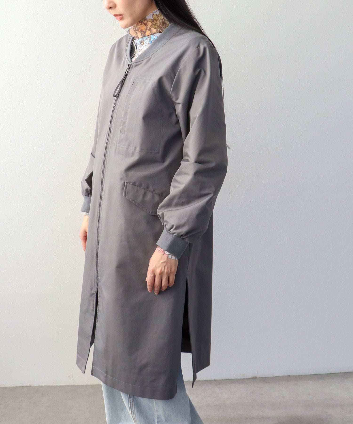 エステルリブネックワークジャケット (別注)