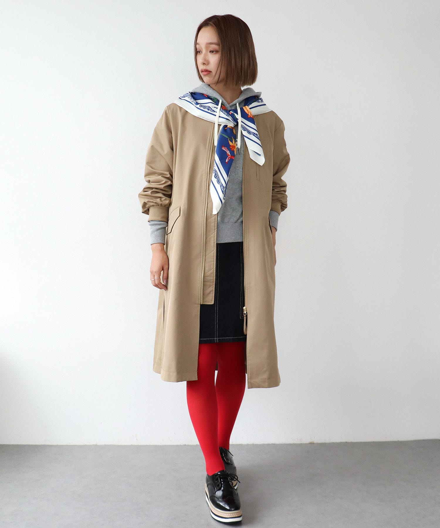 エステルリブネックワークジャケット (別注)