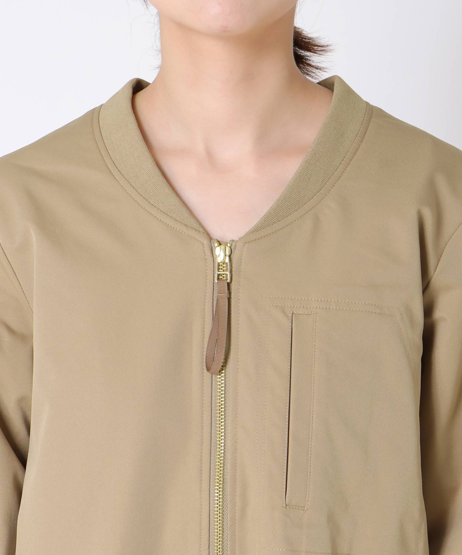 エステルリブネックワークジャケット (別注)