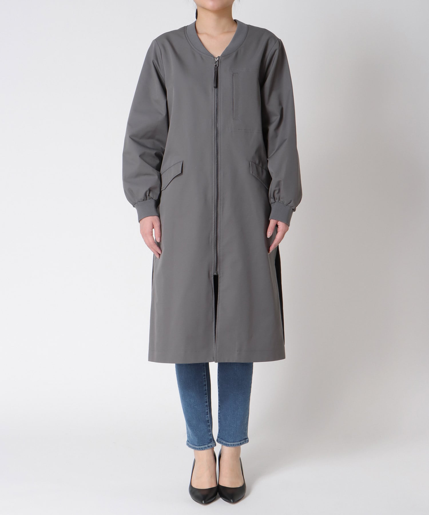 エステルリブネックワークジャケット (別注)