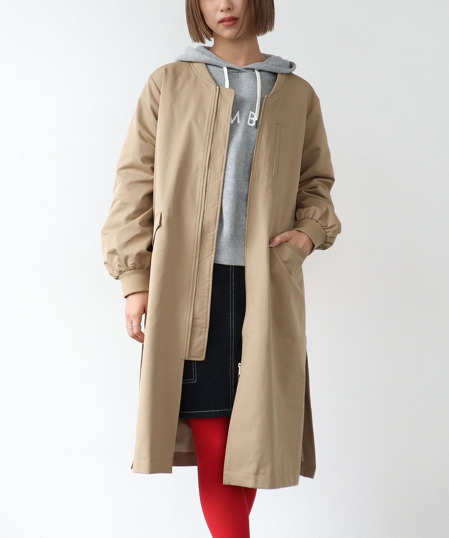 エステルリブネックワークジャケット (別注)