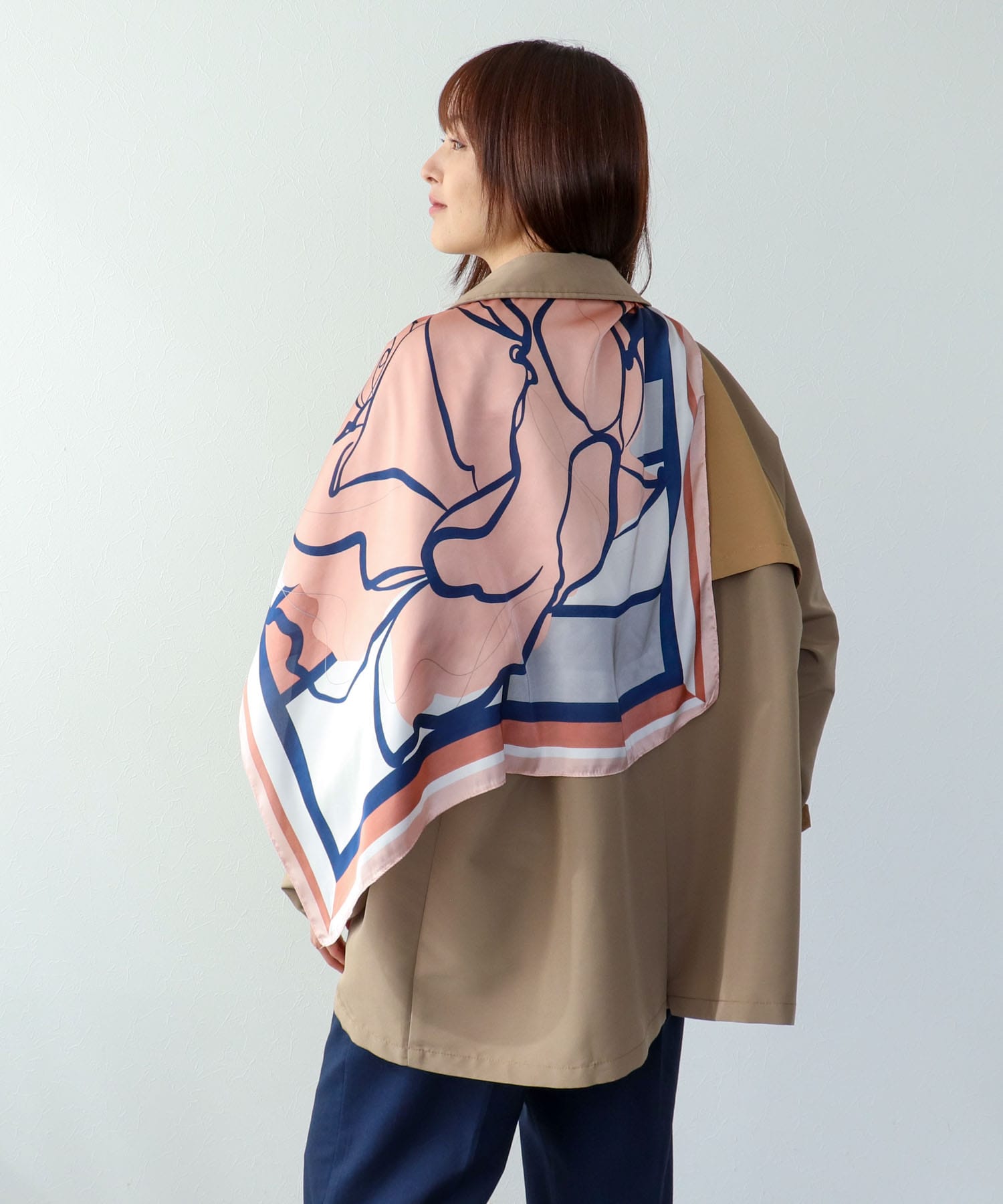 ローズ柄スカーフ